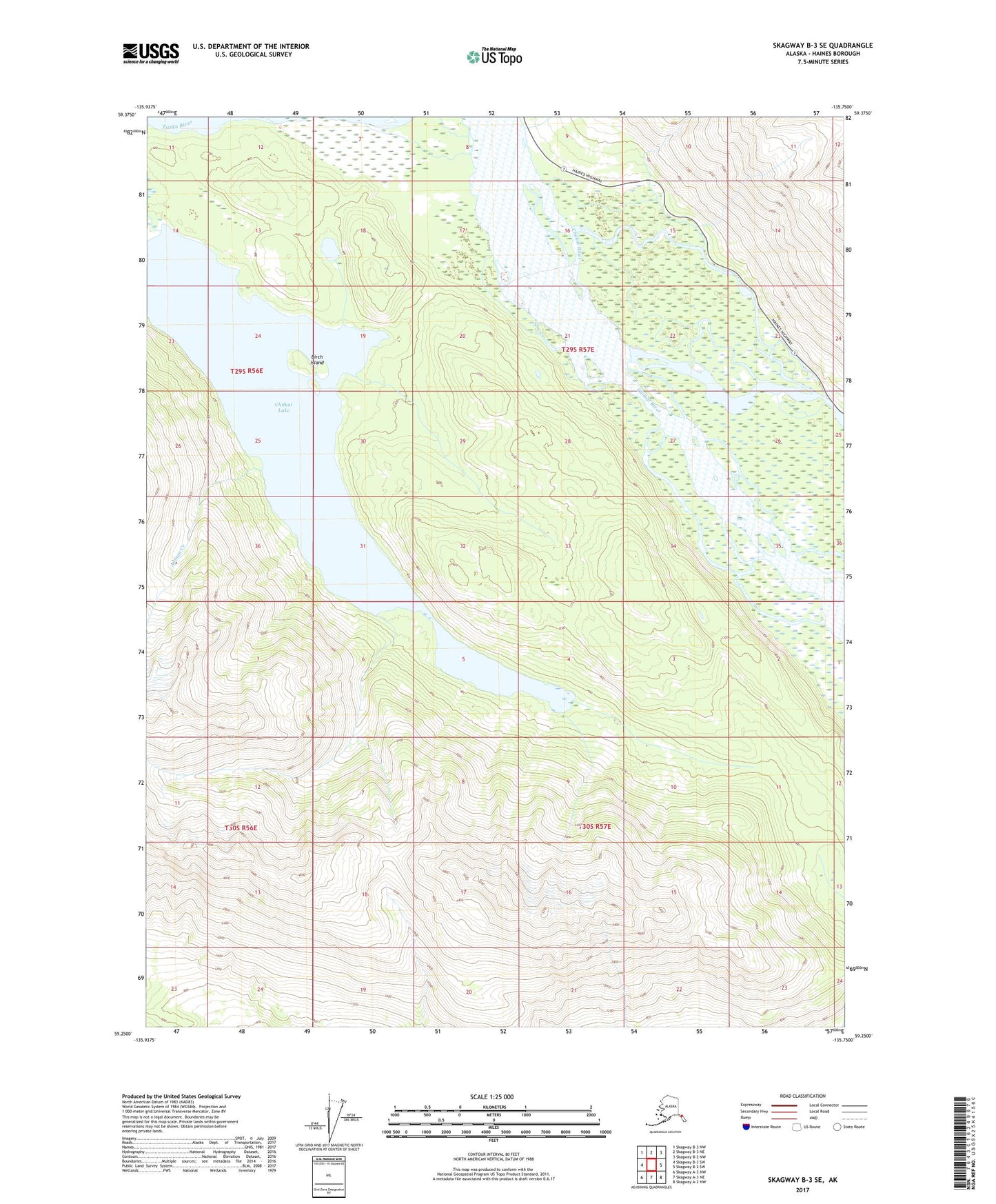 Skagway B-3 SE Alaska US Topo Map Image
