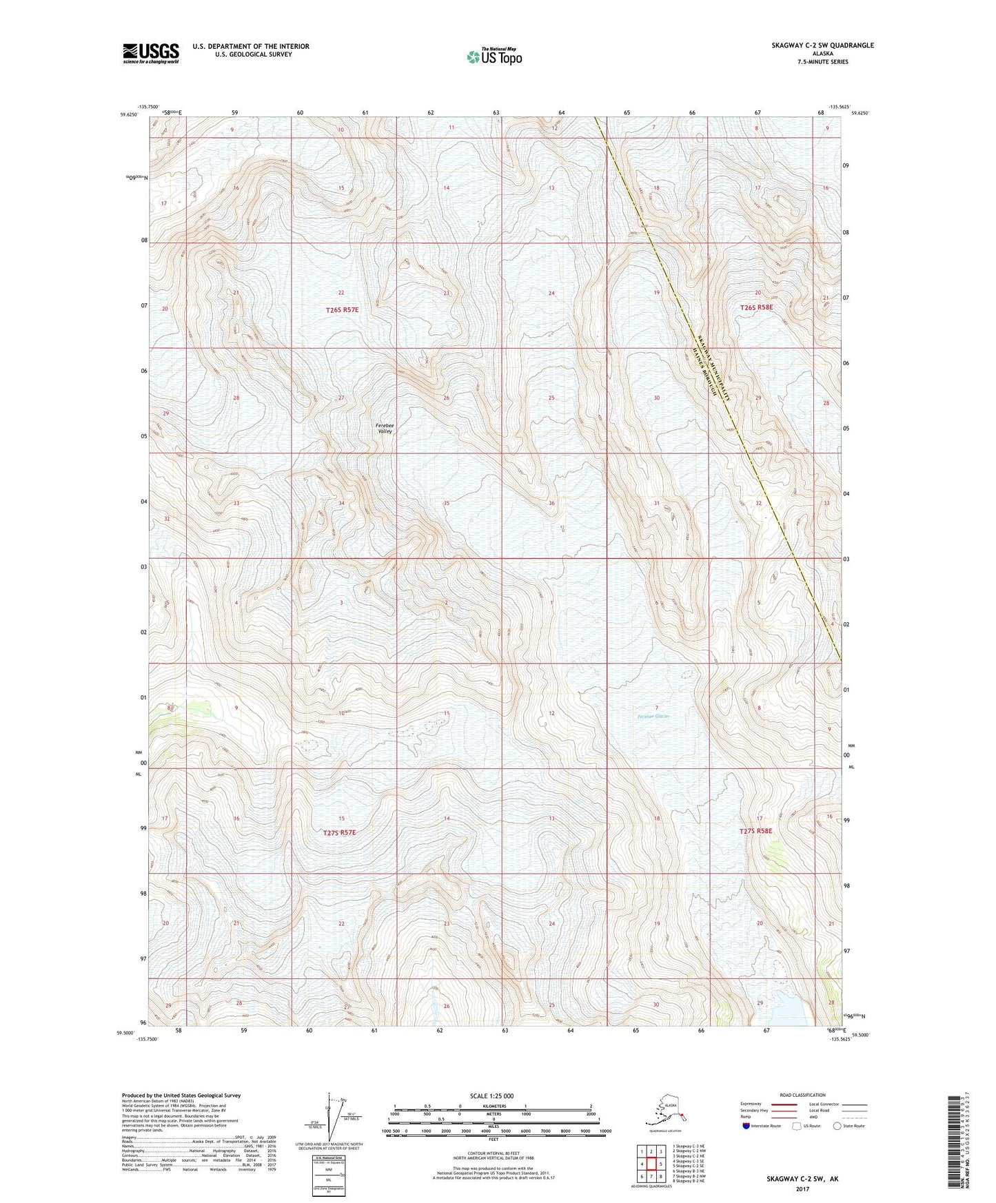Skagway C-2 SW Alaska US Topo Map Image
