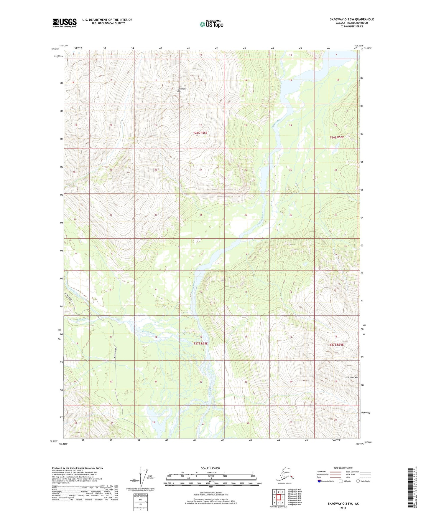 Skagway C-3 SW Alaska US Topo Map Image