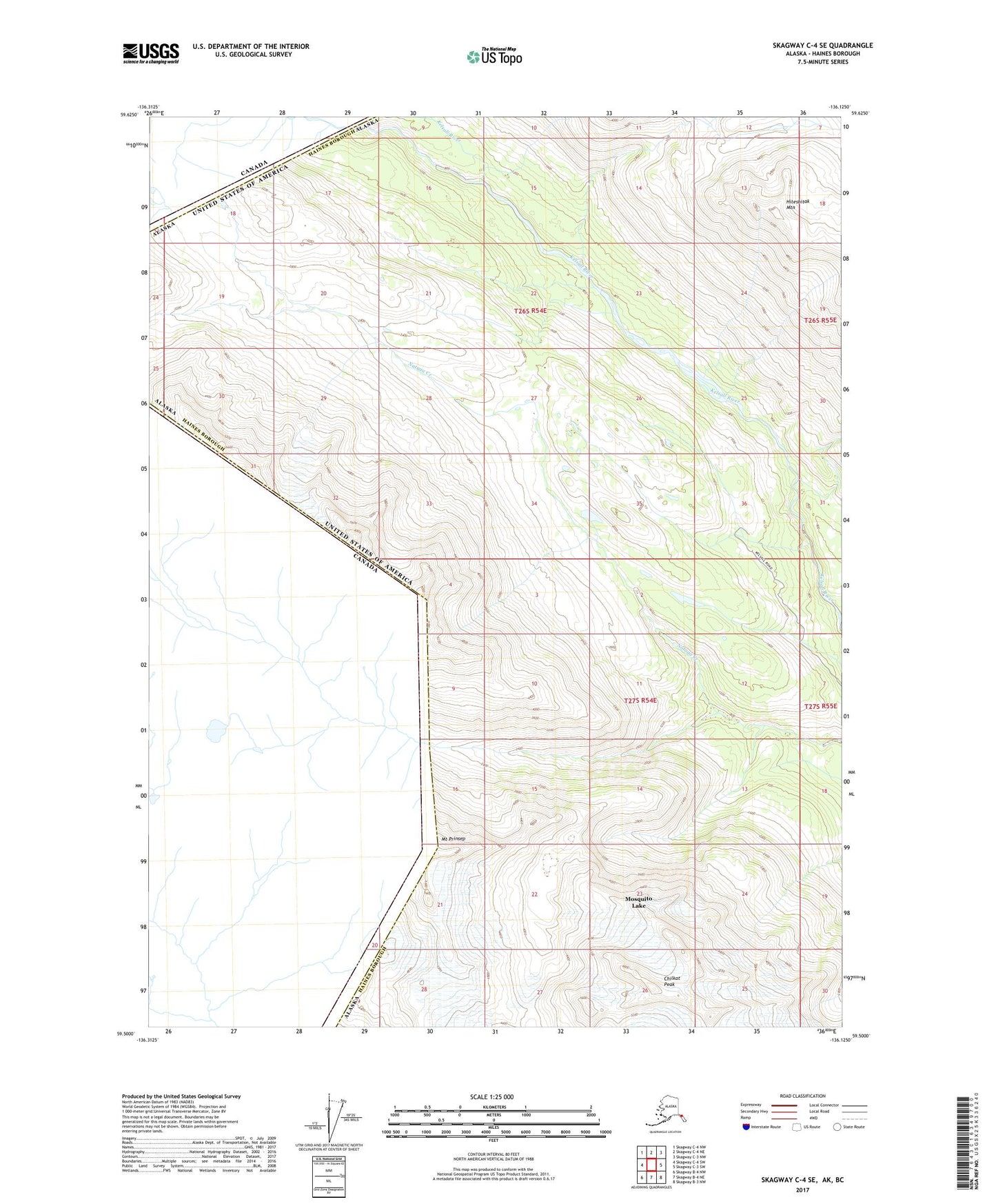 Skagway C-4 SE Alaska US Topo Map Image