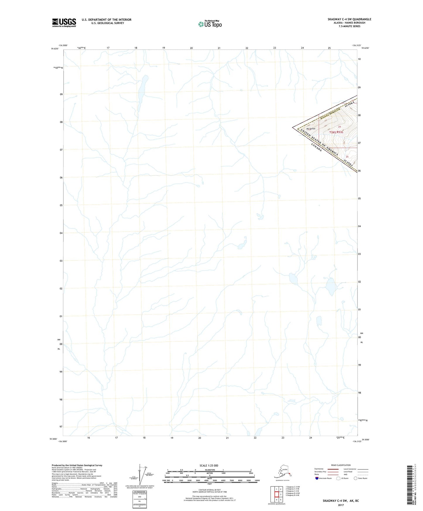 Skagway C-4 SW Alaska US Topo Map Image