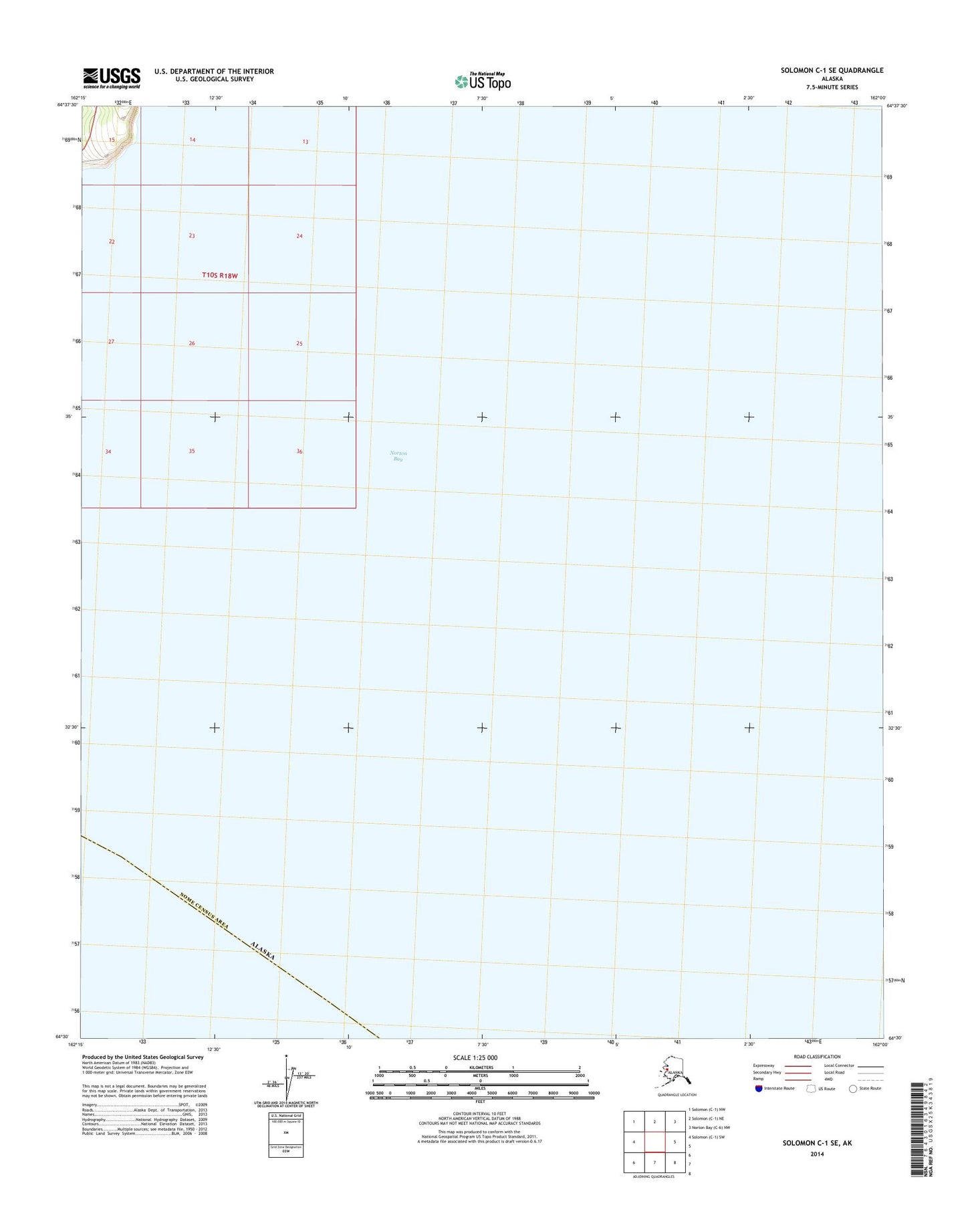 Solomon C-1 SE Alaska US Topo Map Image