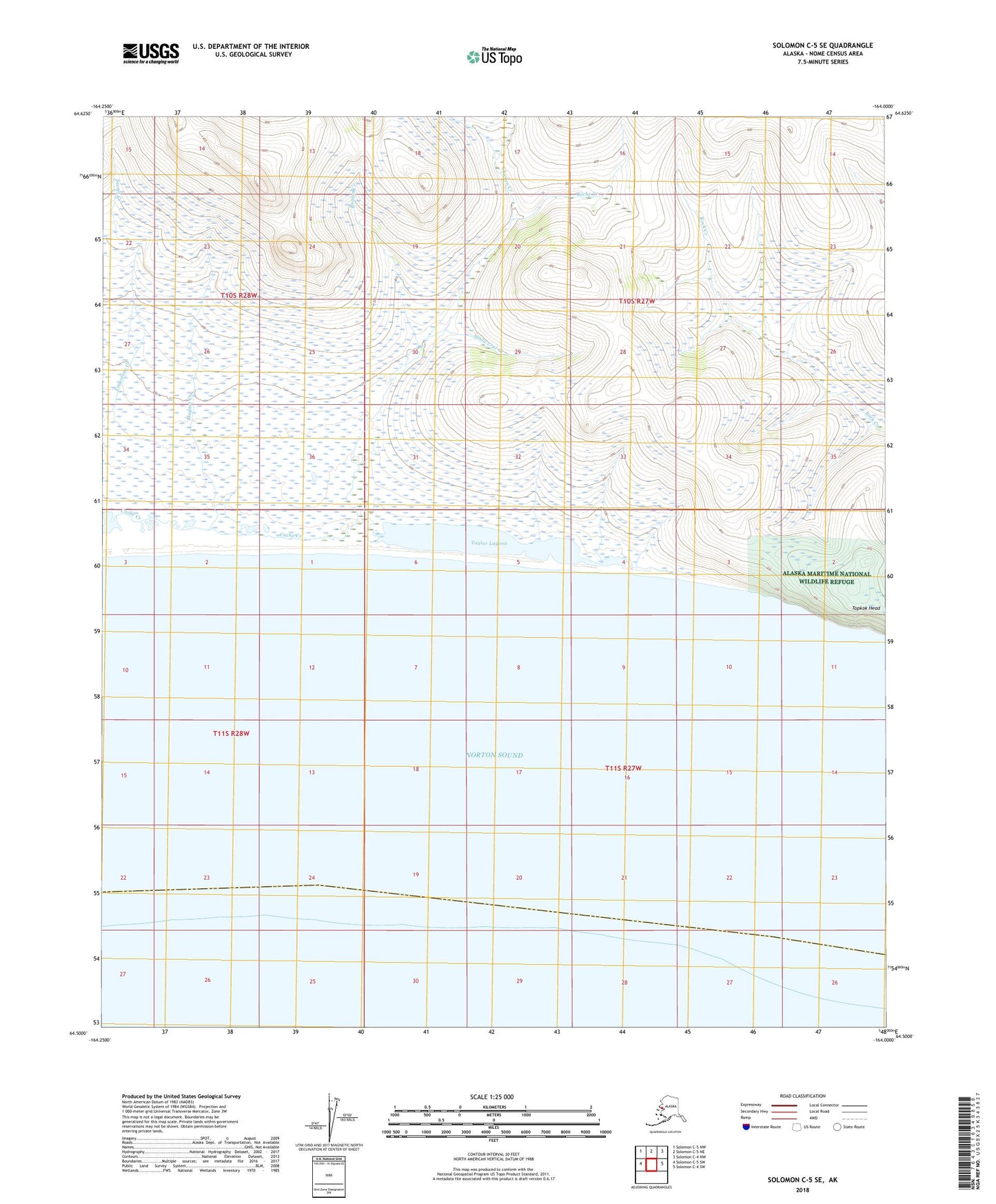 Solomon C-5 SE Alaska US Topo Map Image