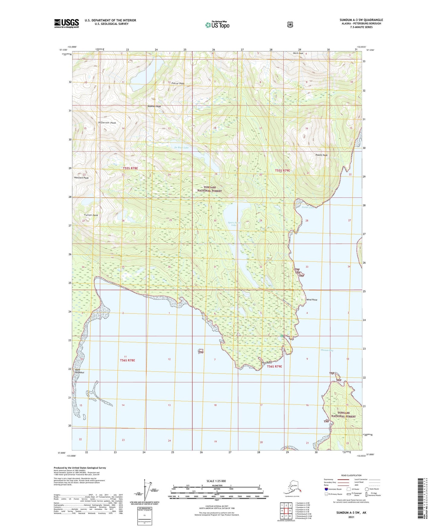 Sumdum A-3 SW Alaska US Topo Map Image