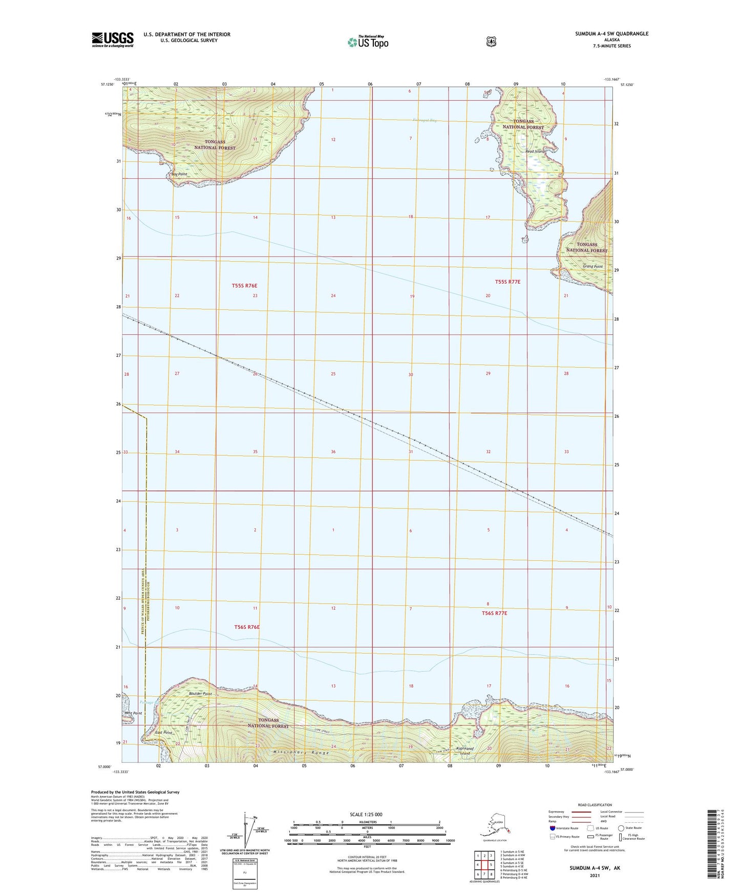 Sumdum A-4 SW Alaska US Topo Map Image