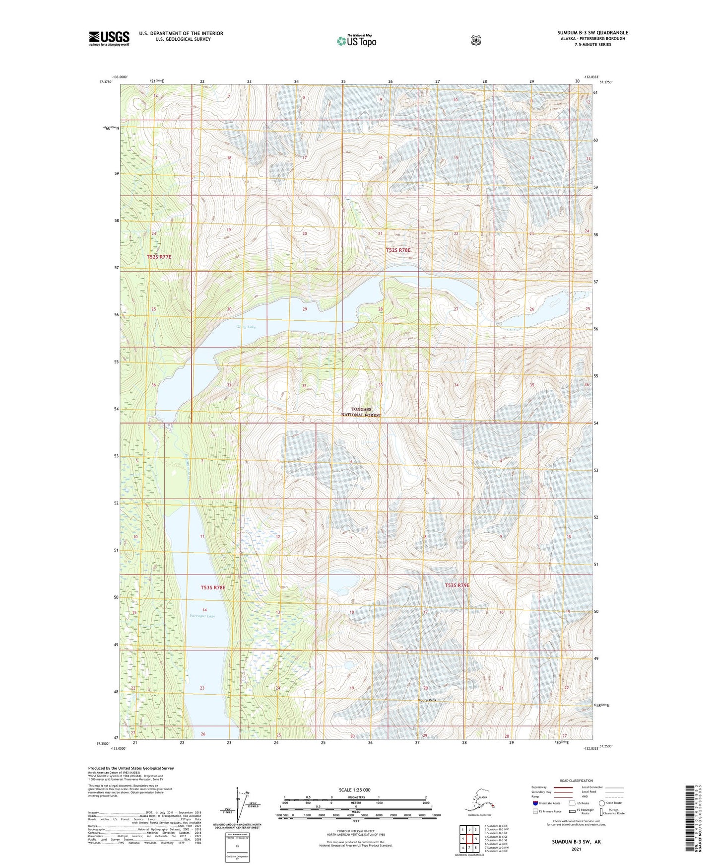 Sumdum B-3 SW Alaska US Topo Map Image