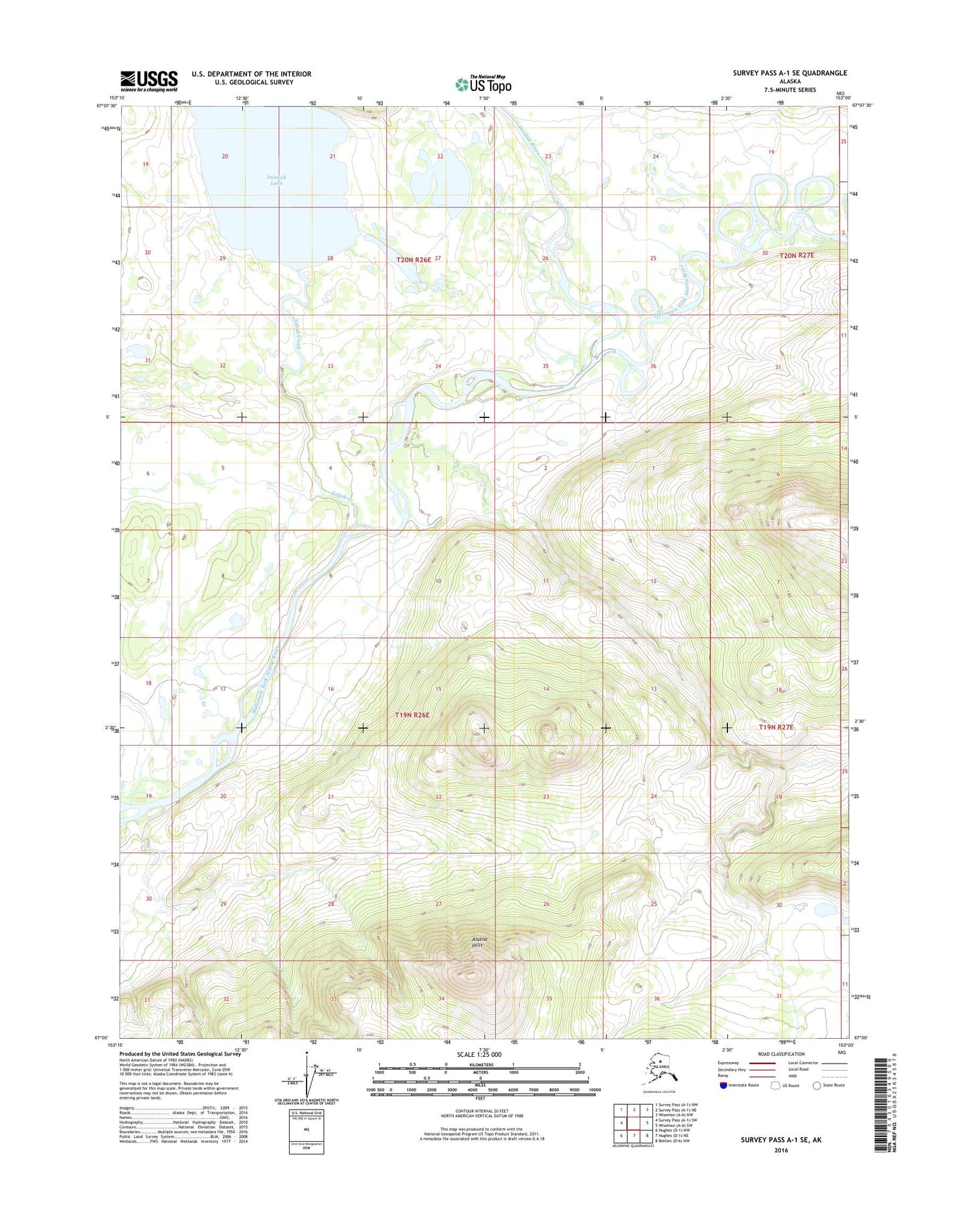 Survey Pass A-1 SE Alaska US Topo Map Image