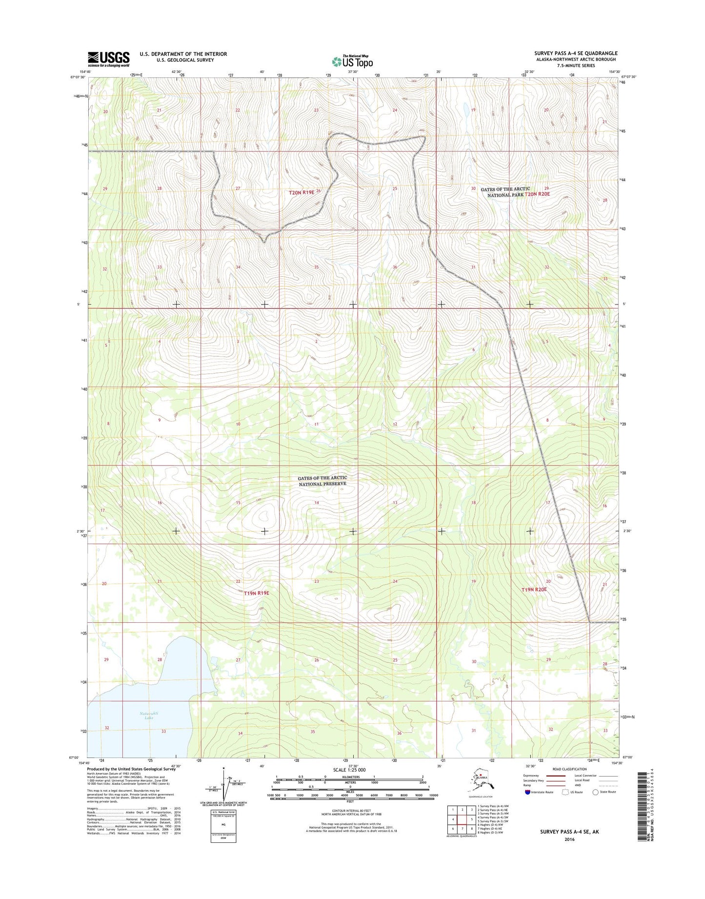 Survey Pass A-4 SE Alaska US Topo Map Image