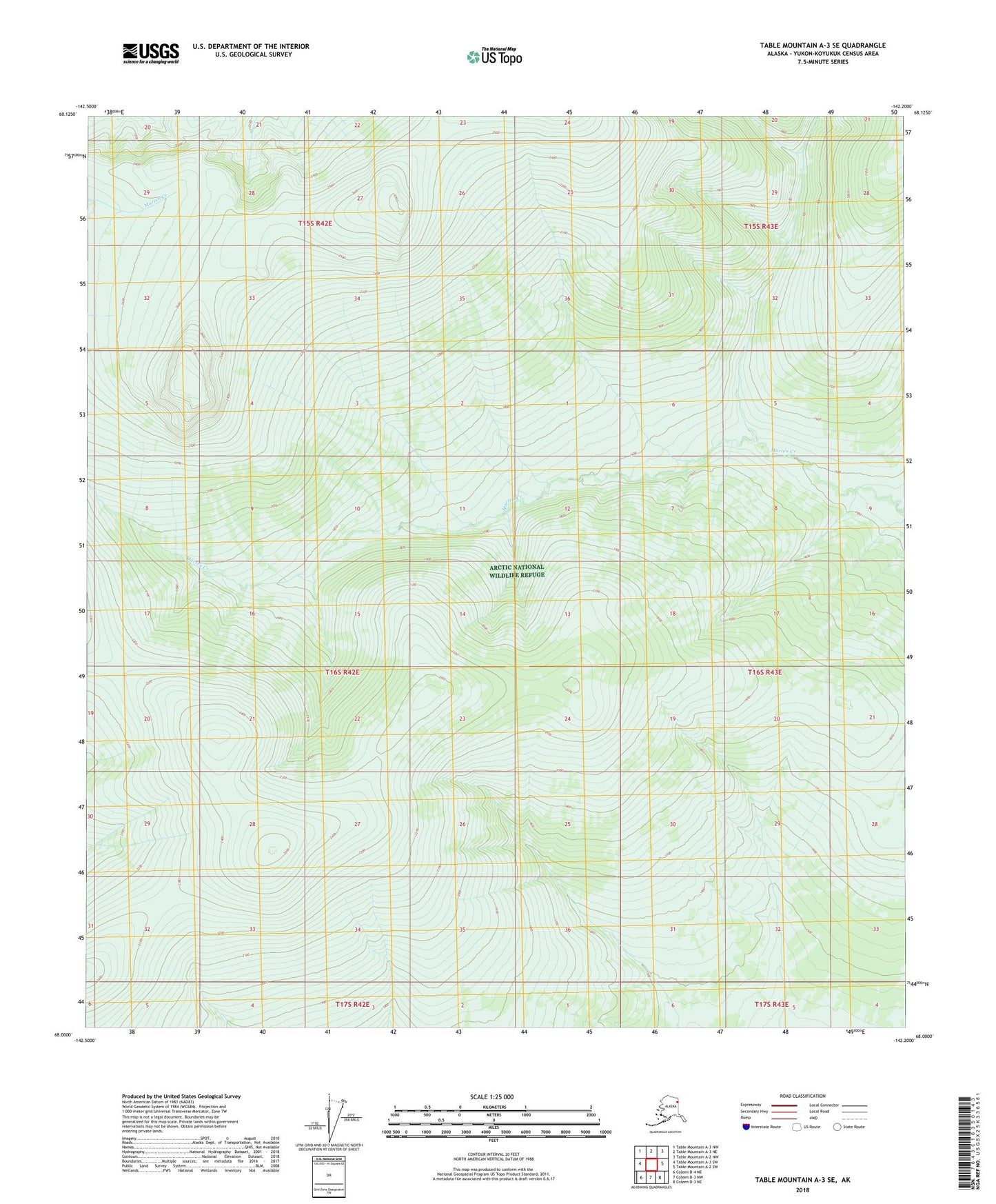 Table Mountain A-3 SE Alaska US Topo Map Image