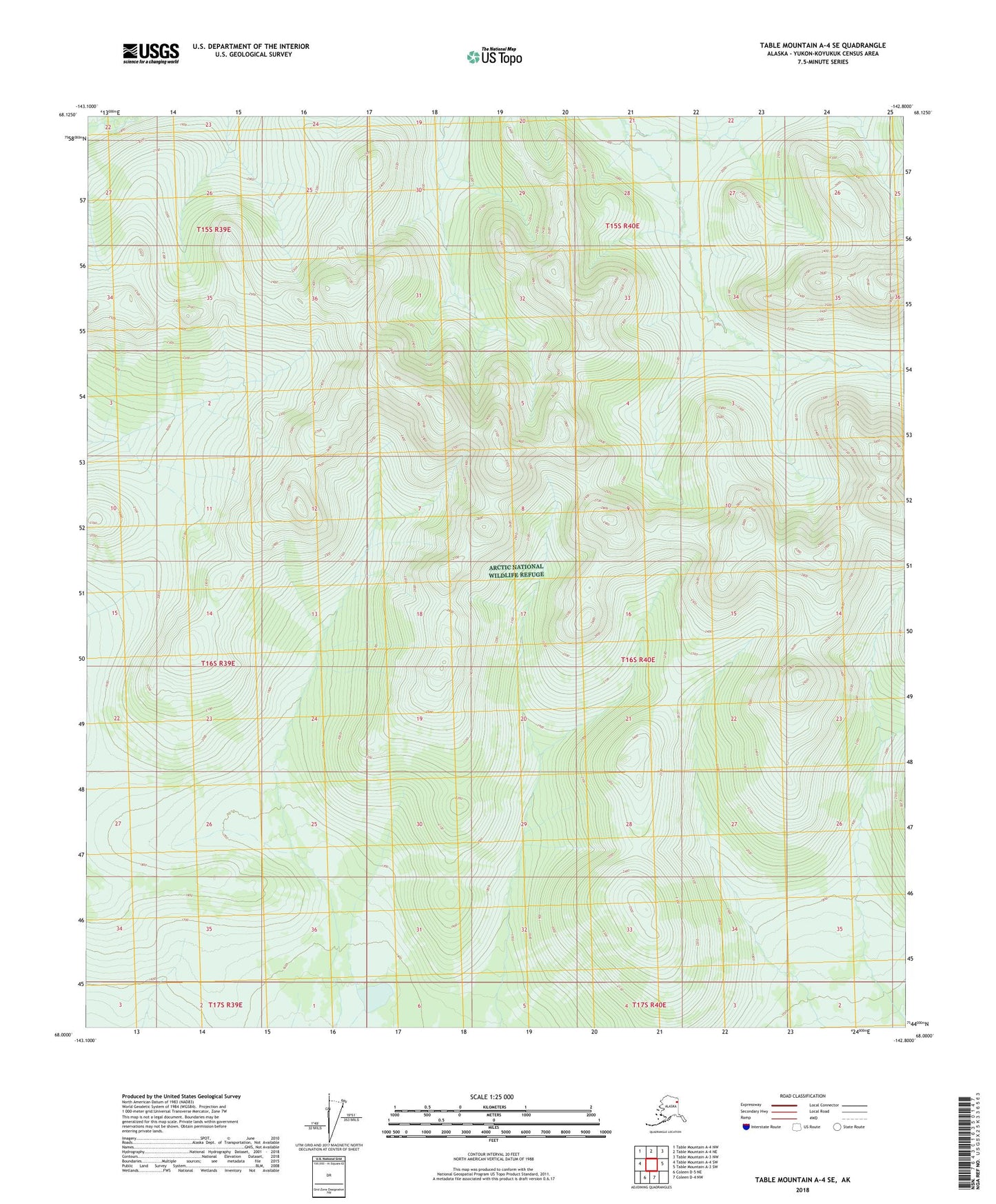 Table Mountain A-4 SE Alaska US Topo Map Image