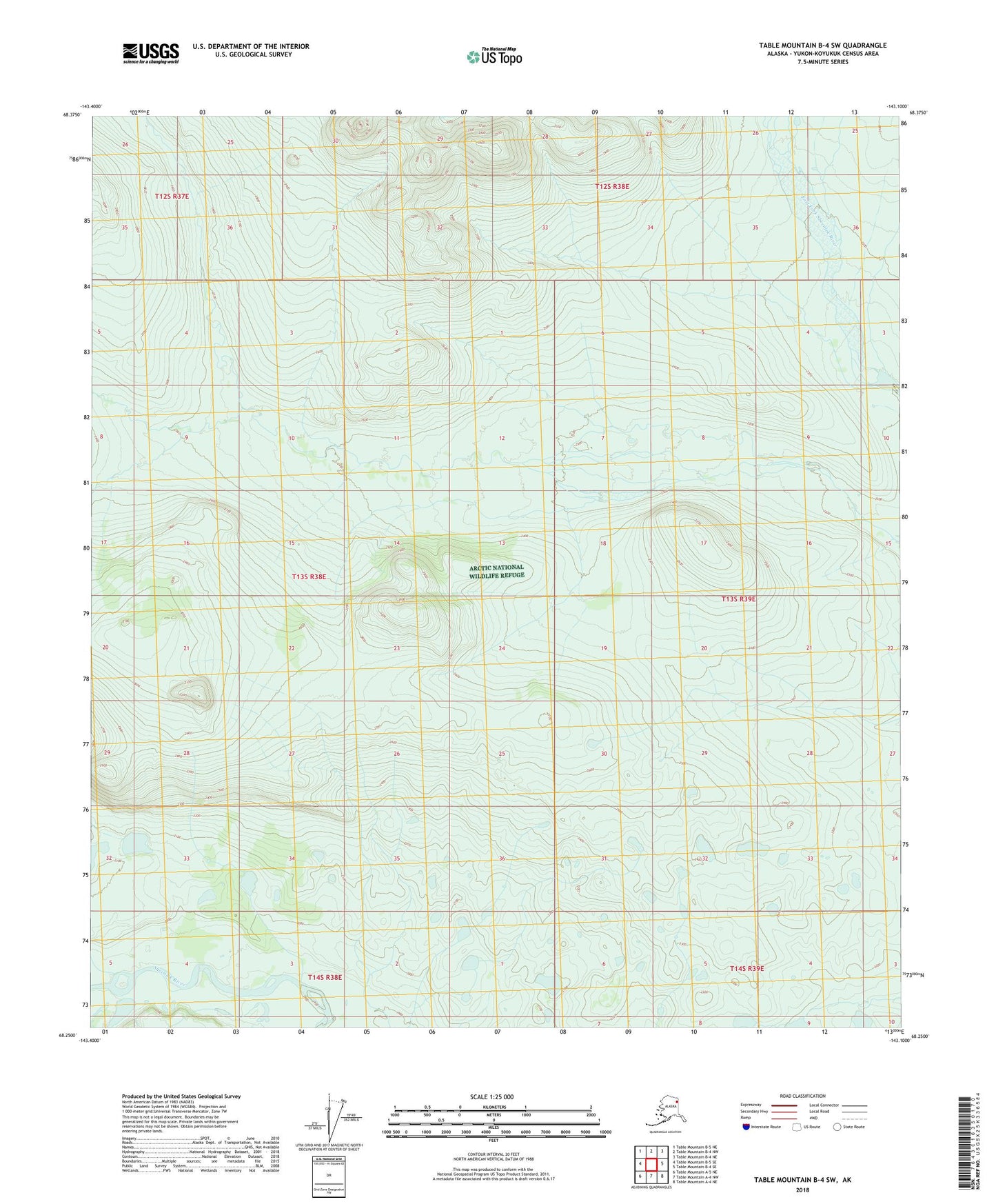 Table Mountain B-4 SW Alaska US Topo Map Image