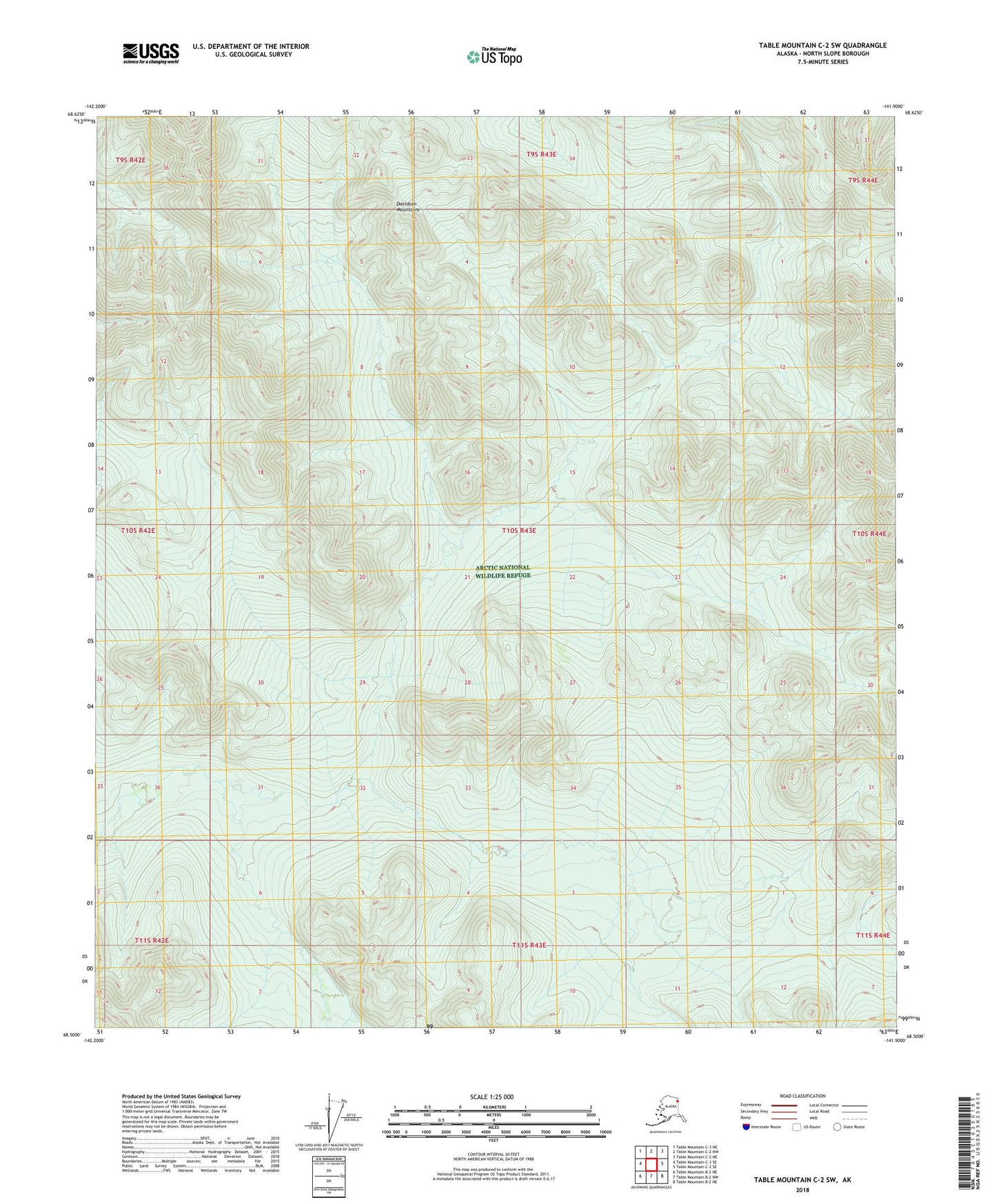 Table Mountain C-2 SW Alaska US Topo Map Image