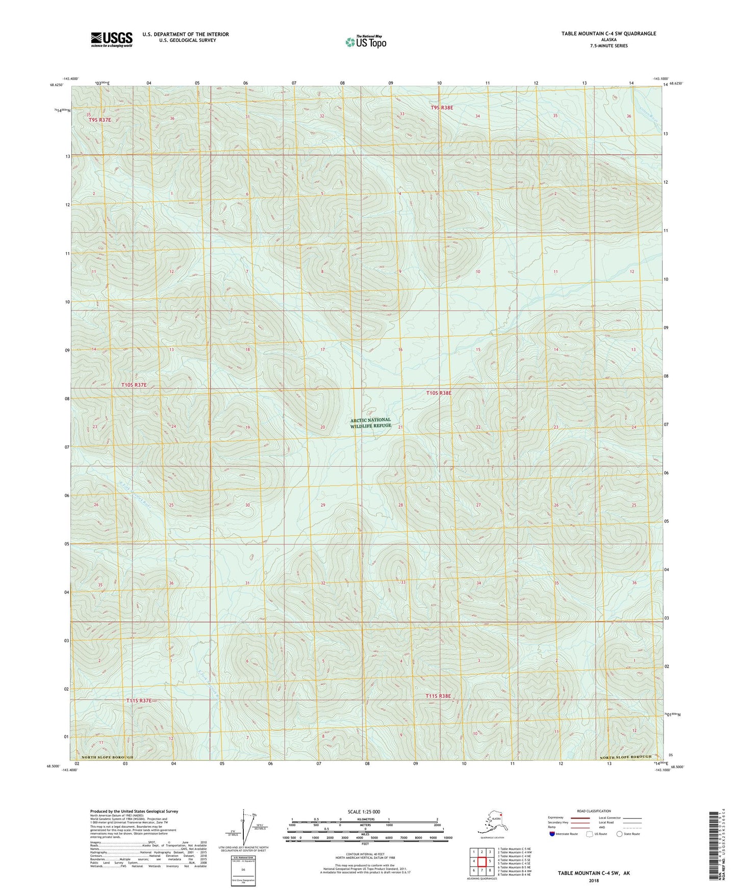 Table Mountain C-4 SW Alaska US Topo Map Image