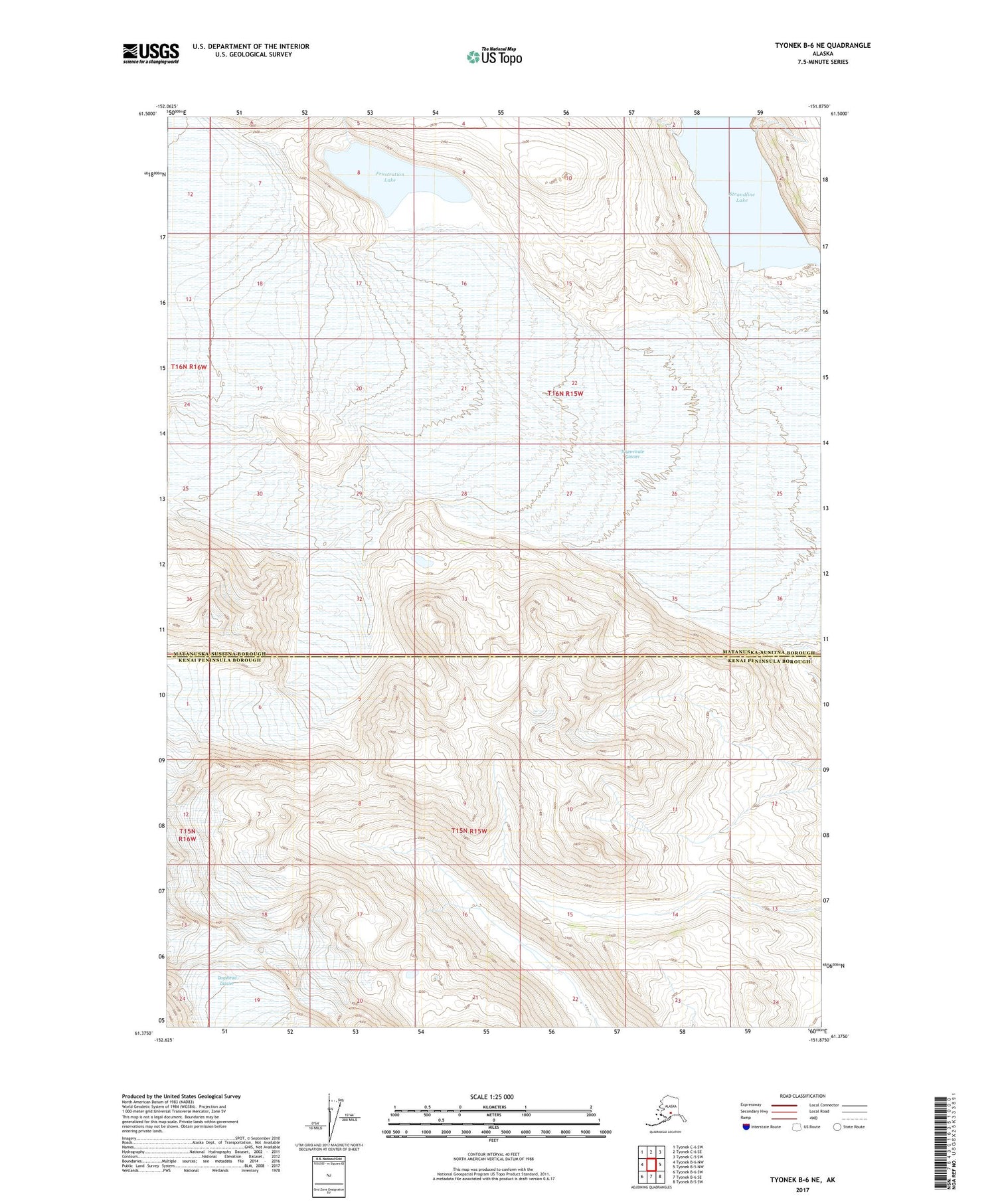 Tyonek B-6 NE Alaska US Topo Map Image