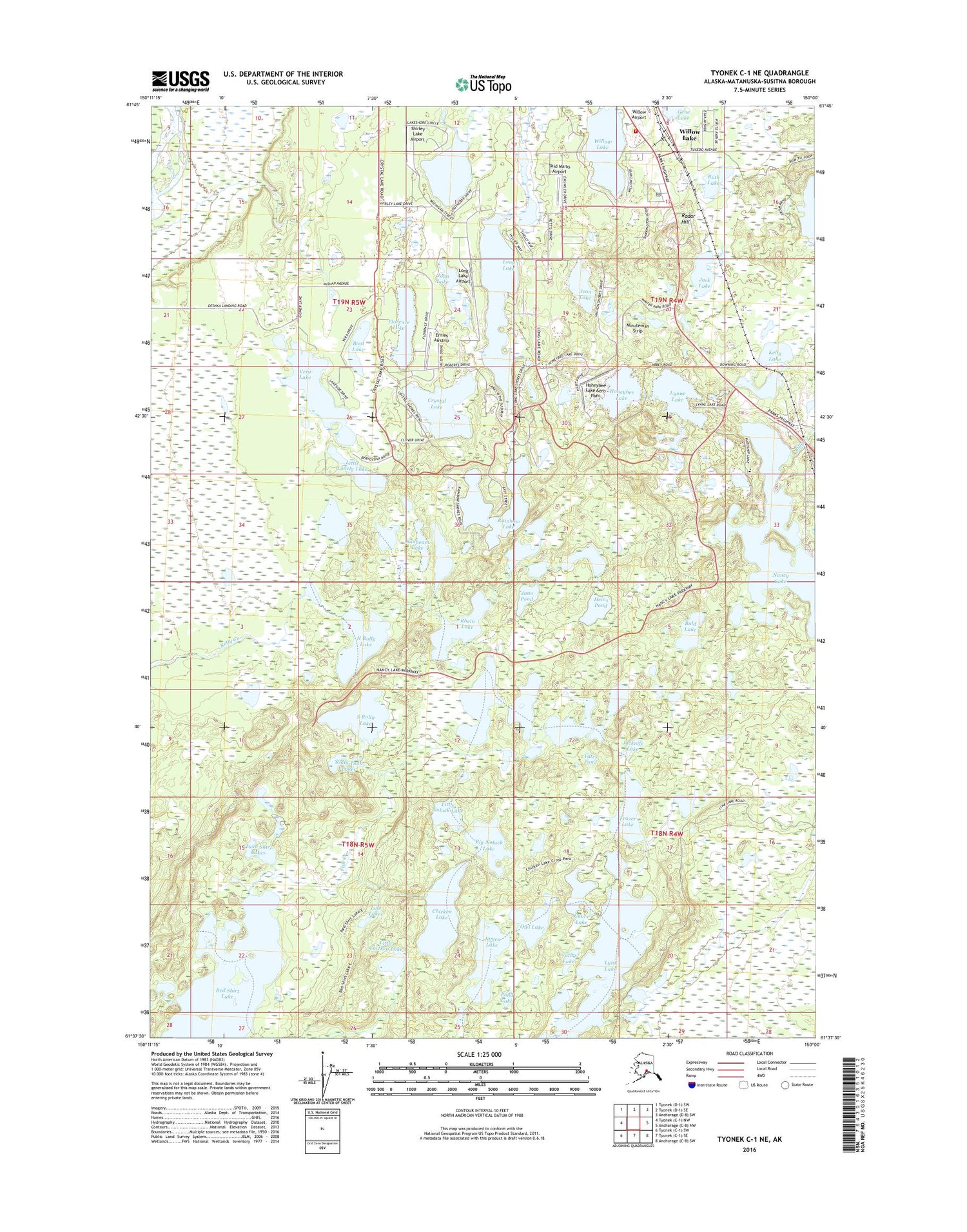 Tyonek C-1 NE Alaska US Topo Map Image