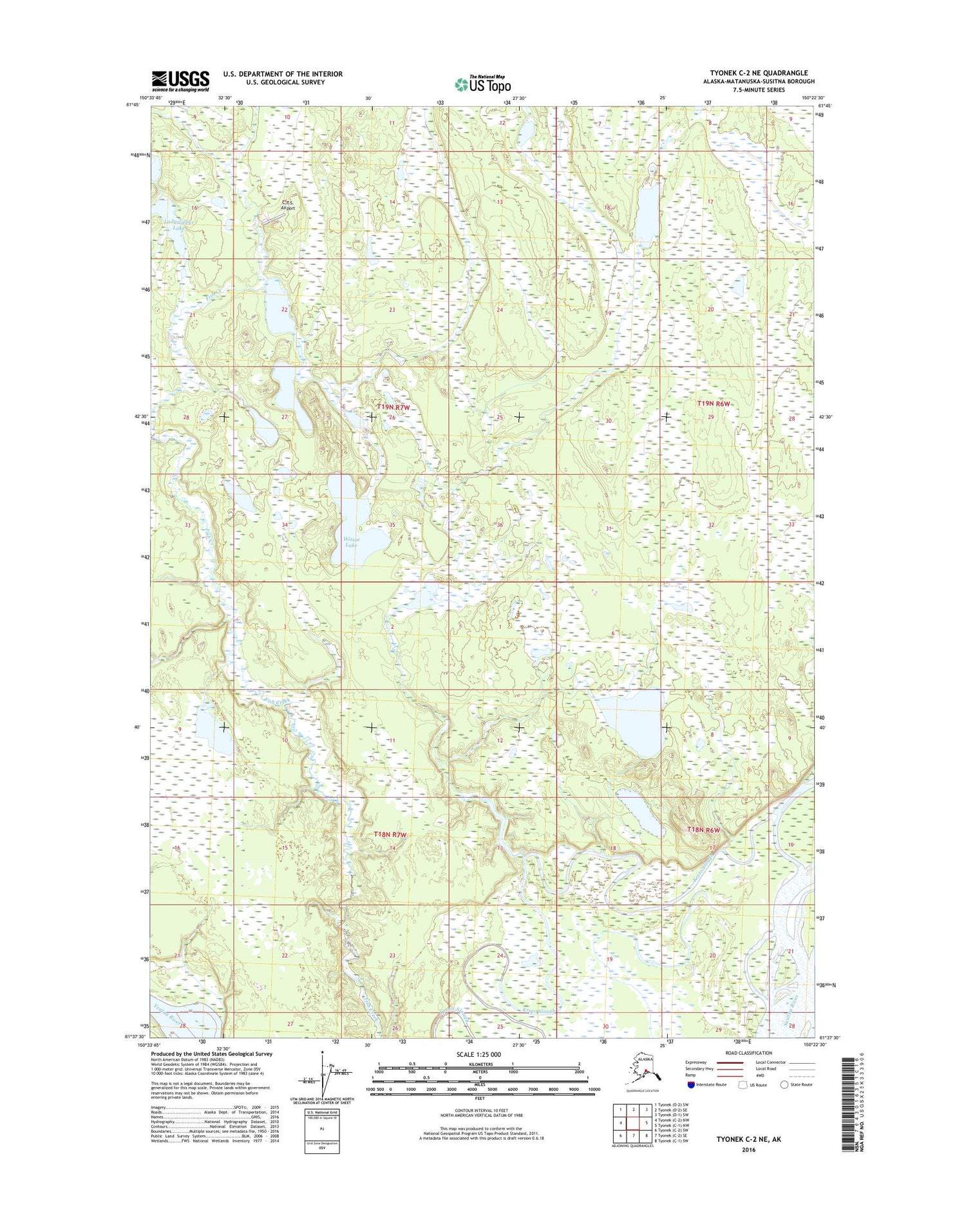 Tyonek C-2 NE Alaska US Topo Map Image