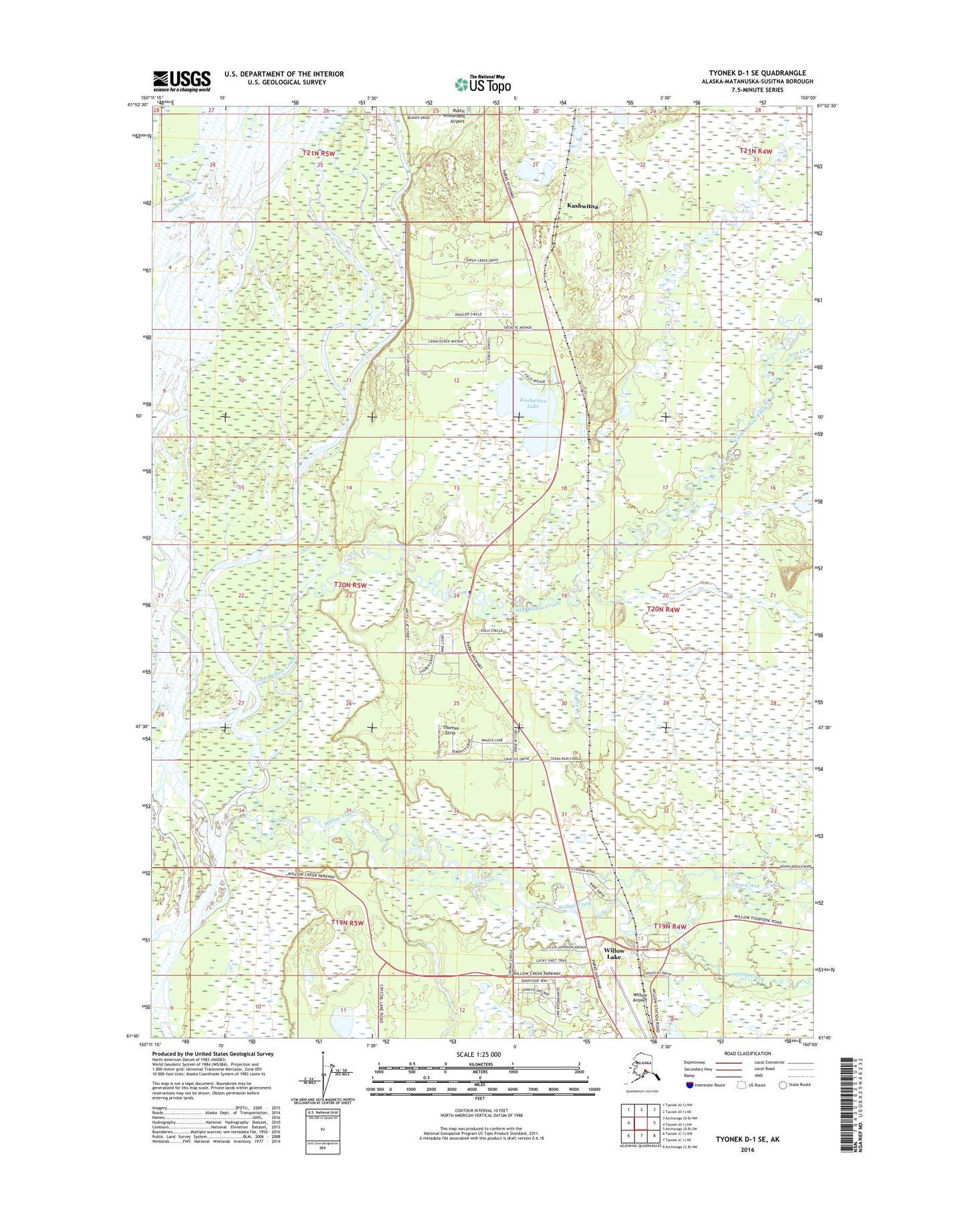 Tyonek D-1 SE Alaska US Topo Map Image