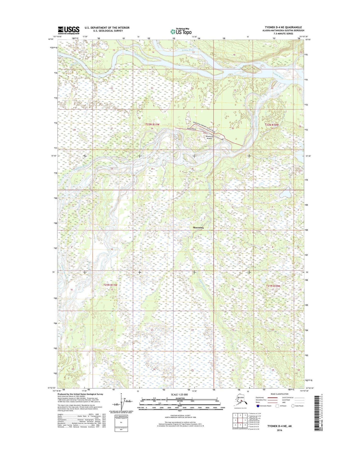 Tyonek D-4 NE Alaska US Topo Map Image