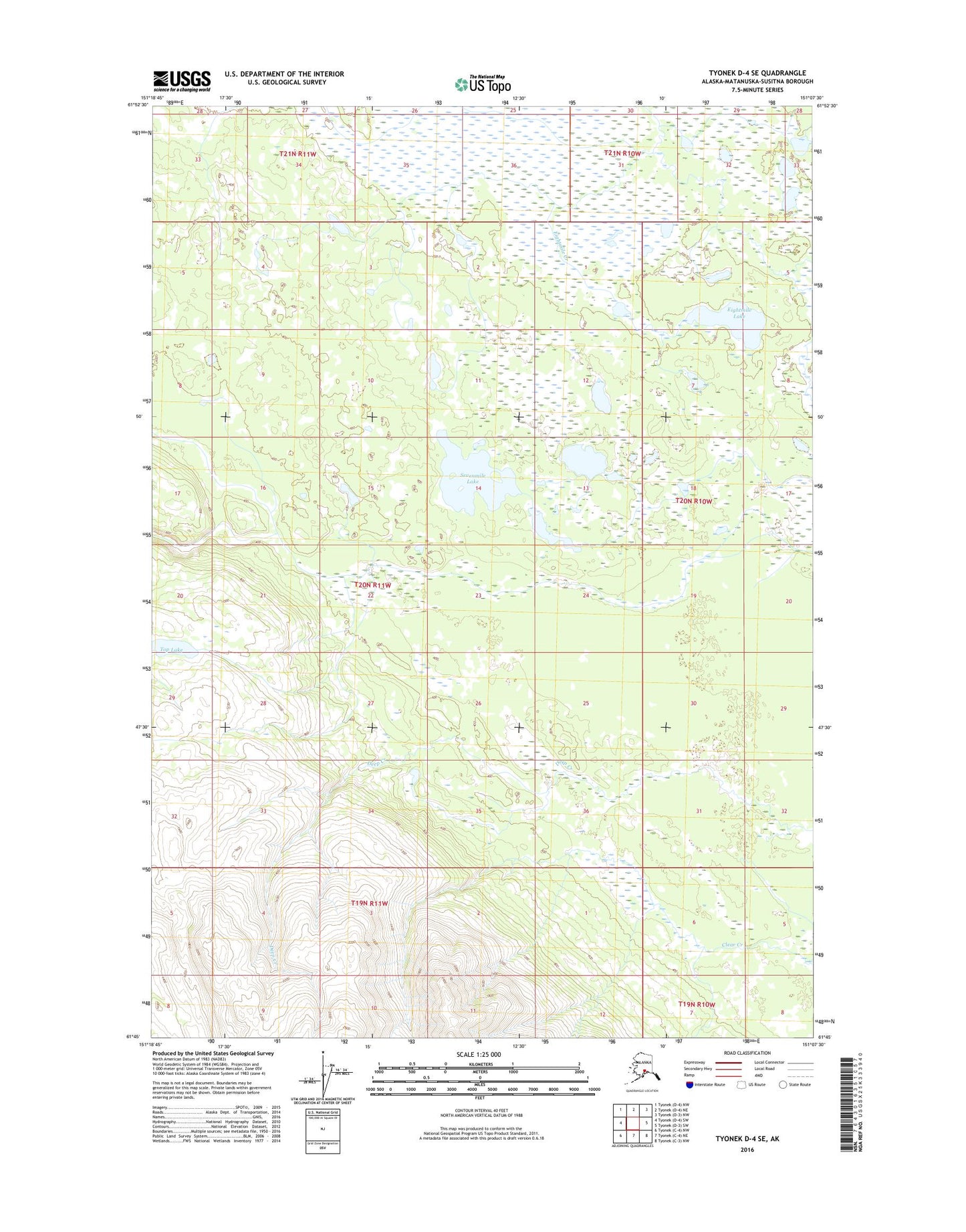 Tyonek D-4 SE Alaska US Topo Map Image