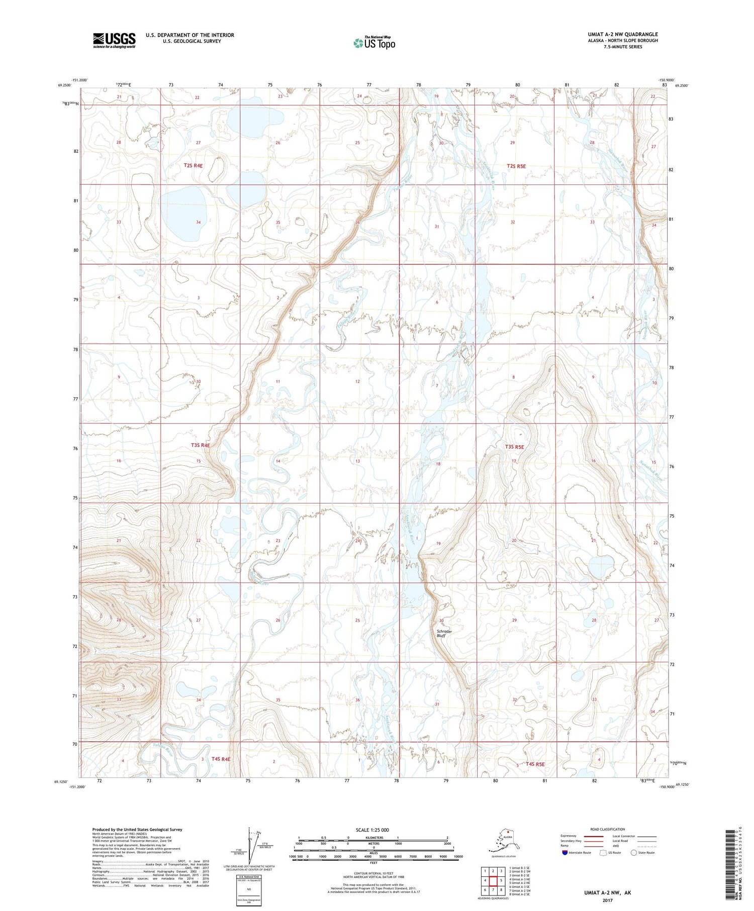 Umiat A-2 NW Alaska US Topo Map Image