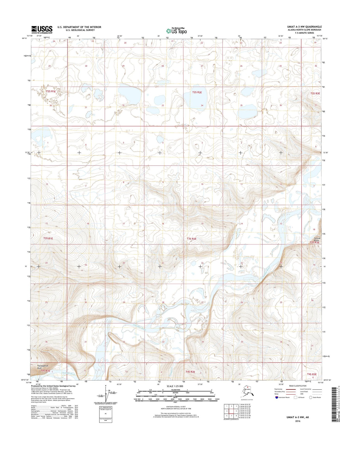 Umiat A-3 NW Alaska US Topo Map Image