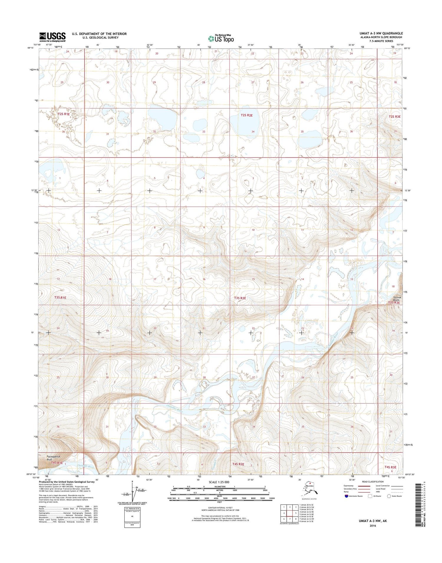 Umiat A-3 NW Alaska US Topo Map Image