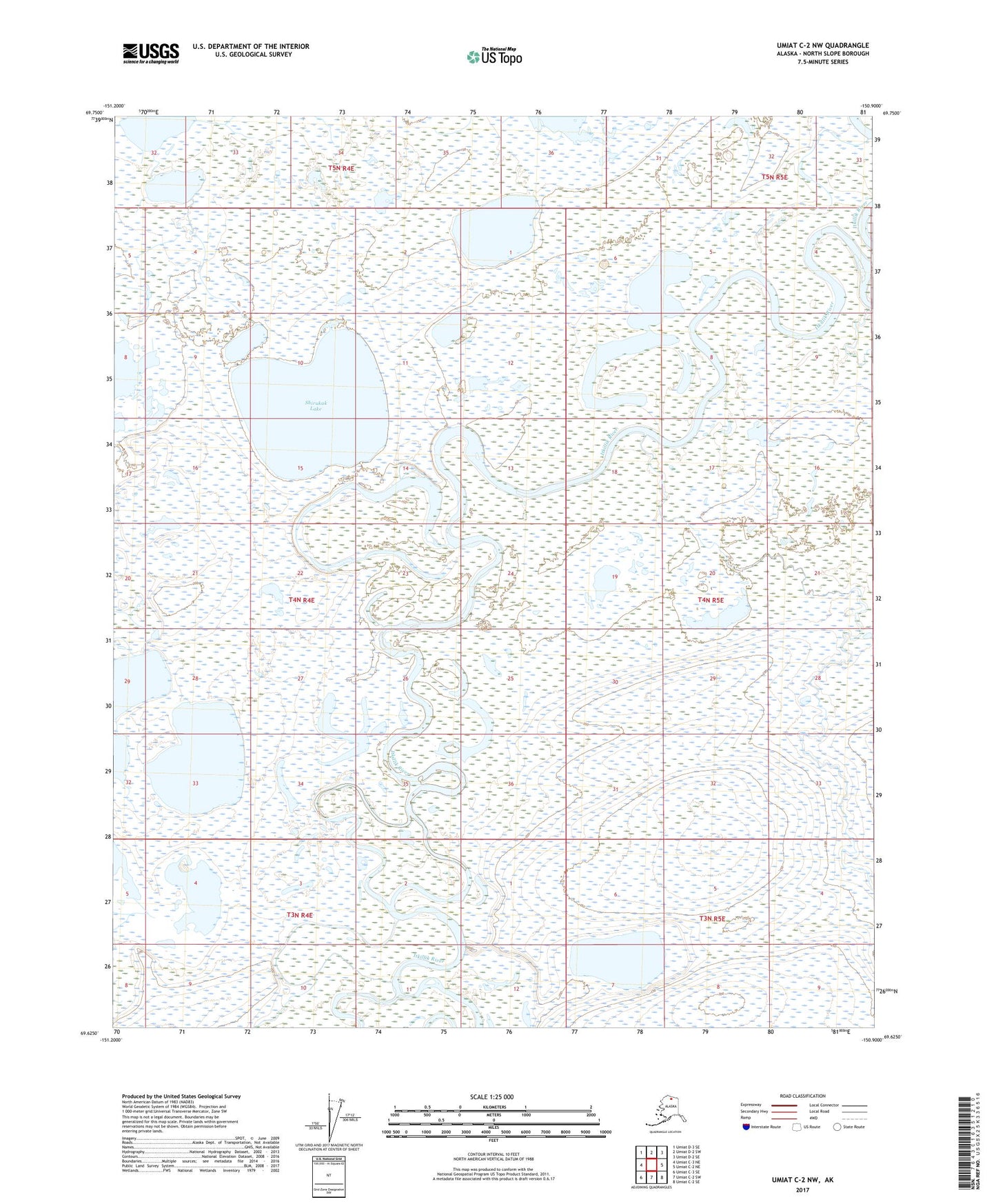 Umiat C-2 NW Alaska US Topo Map Image
