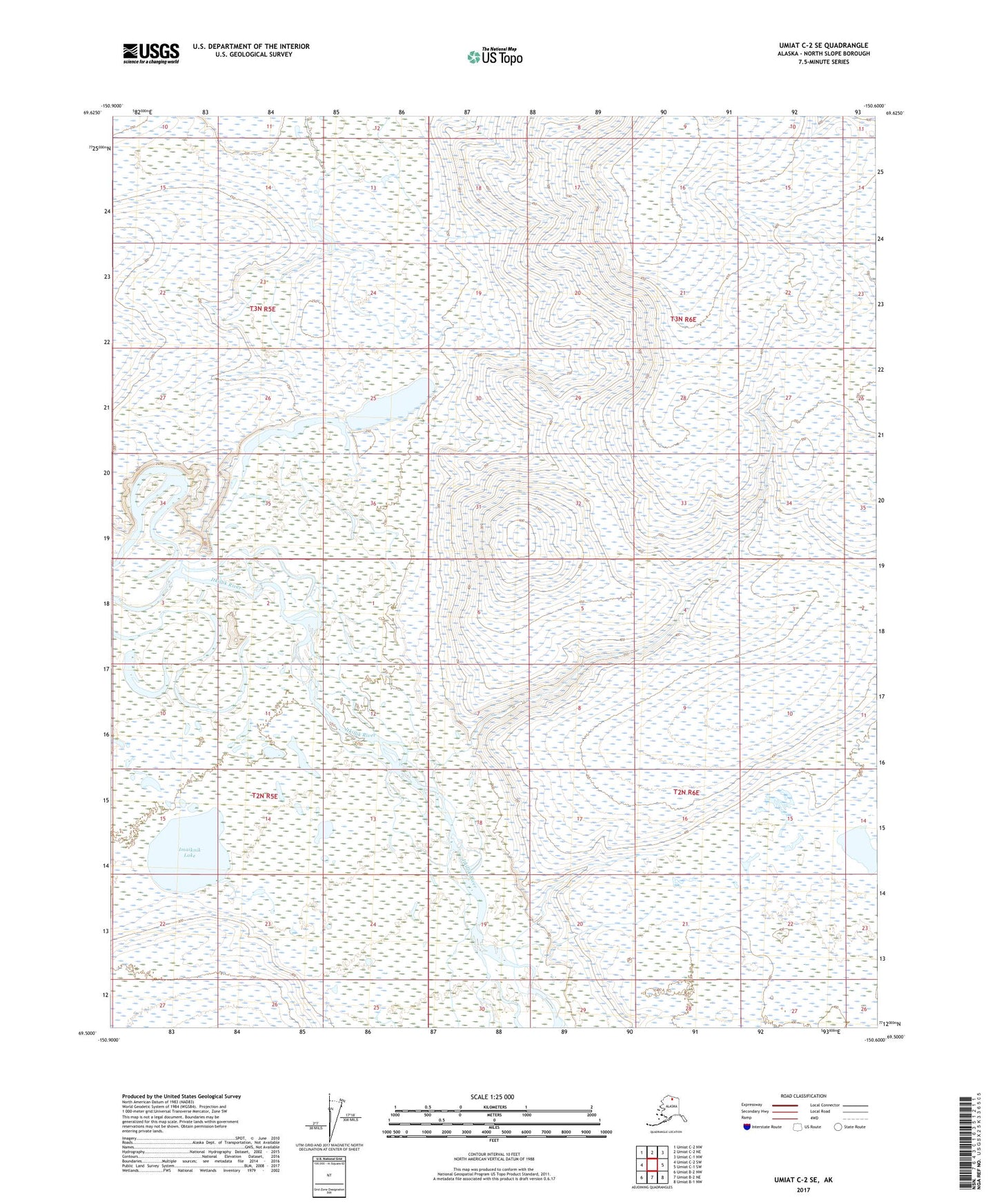 Umiat C-2 SE Alaska US Topo Map Image