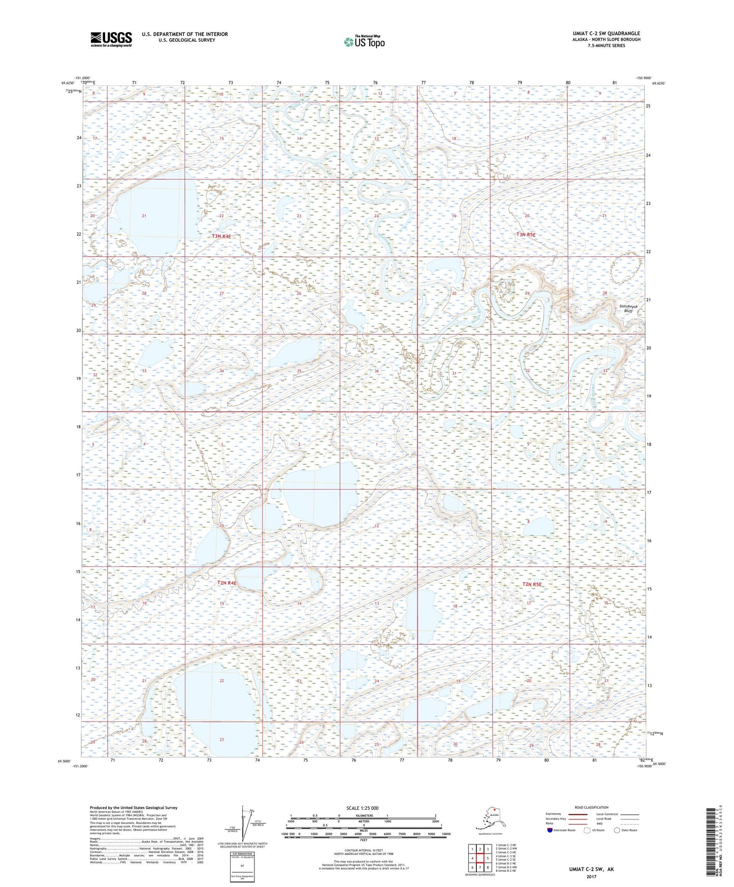 Umiat C-2 SW Alaska US Topo Map Image