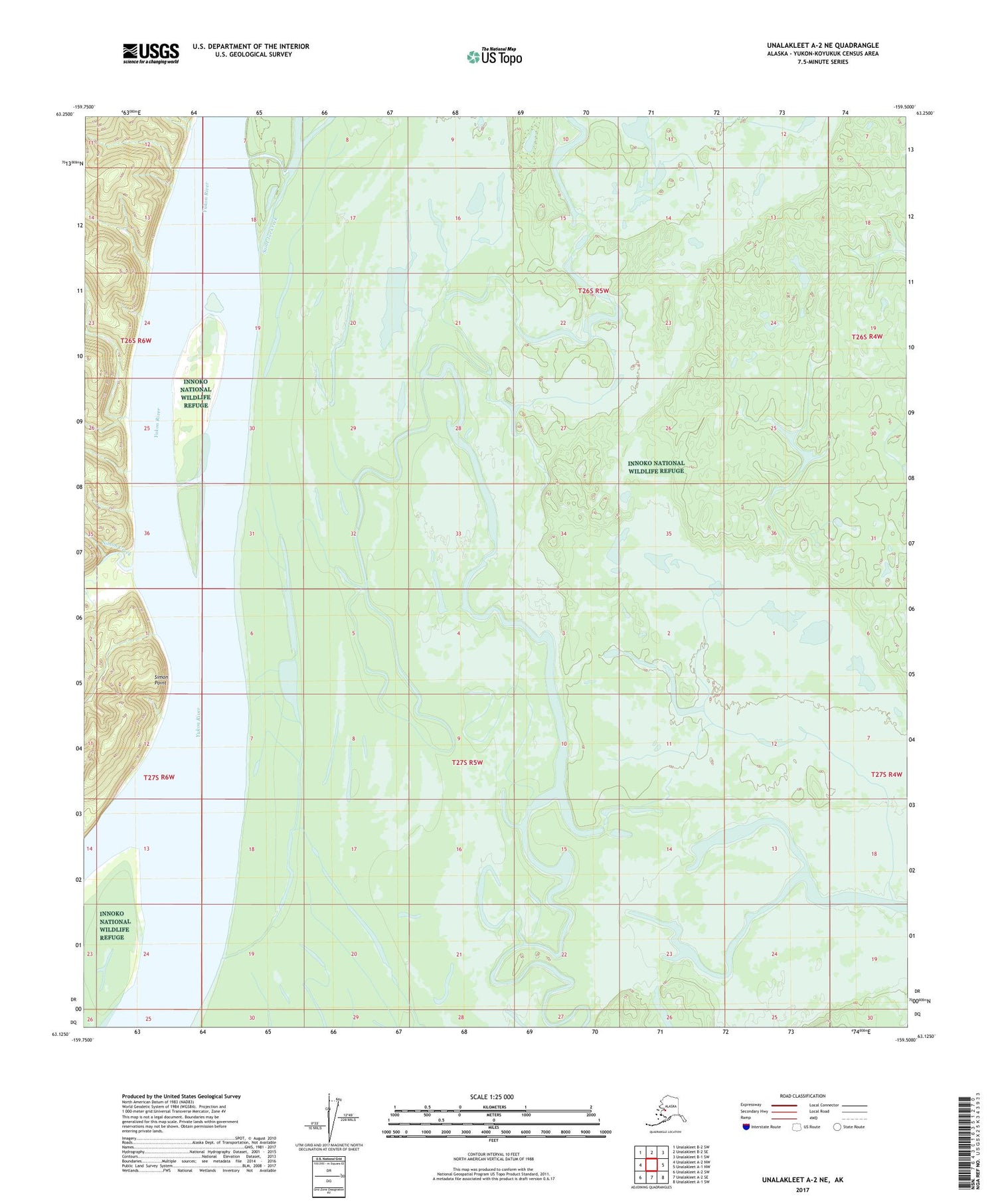 Unalakleet A-2 NE Alaska US Topo Map Image