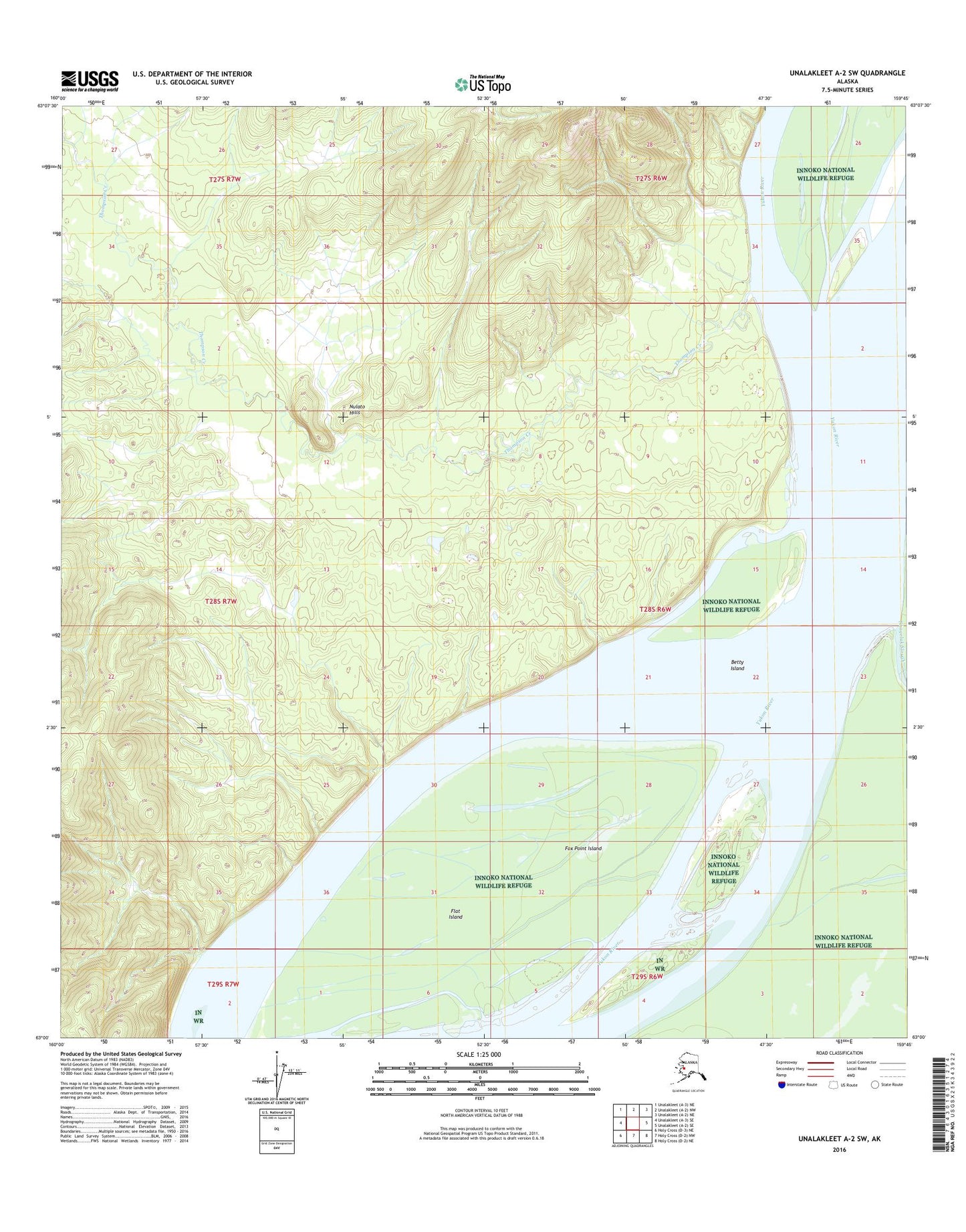 Unalakleet A-2 SW Alaska US Topo Map Image