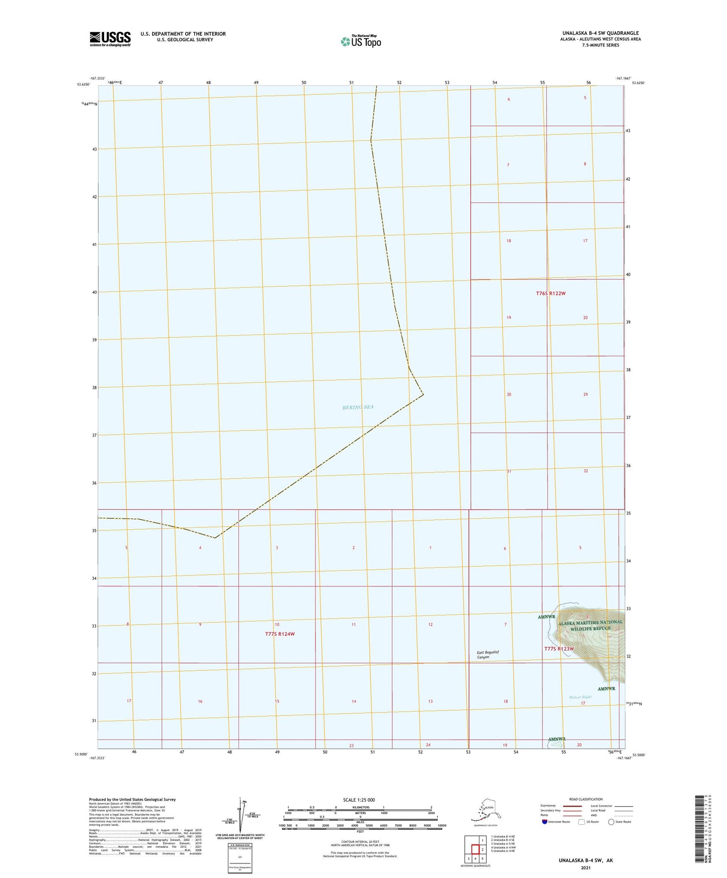 Unalaska B-4 SW Alaska US Topo Map Image