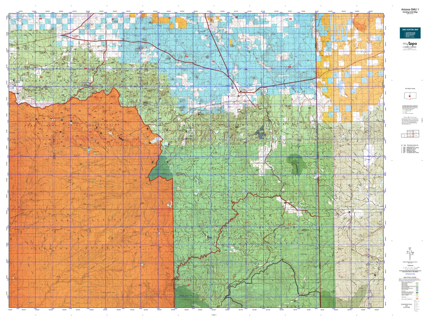 Arizona GMU 1 Map Image