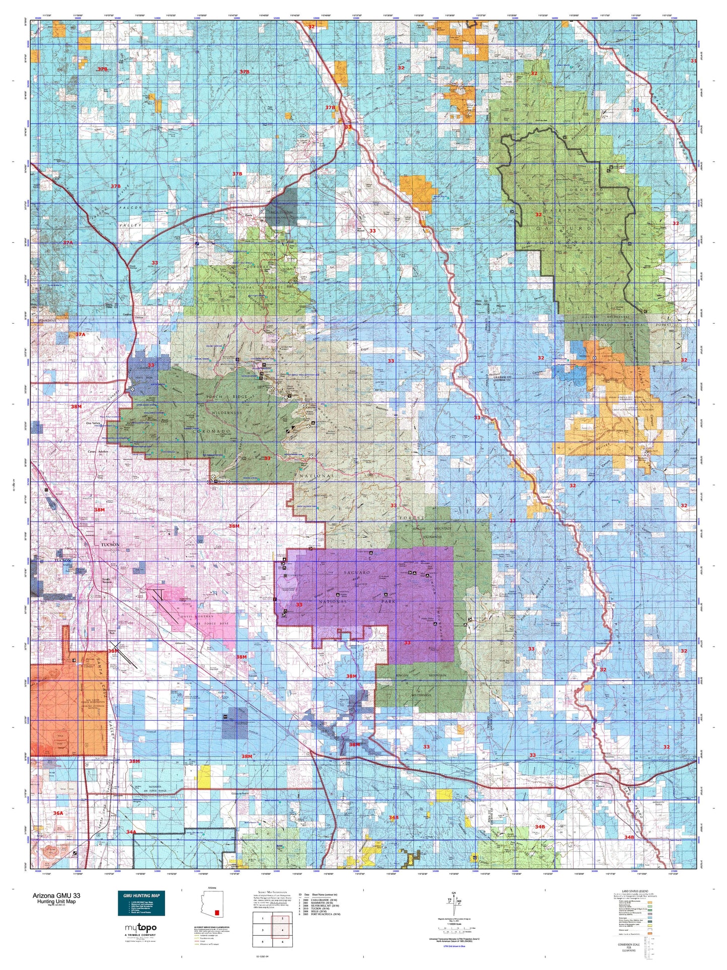 Arizona GMU 33 Map Image