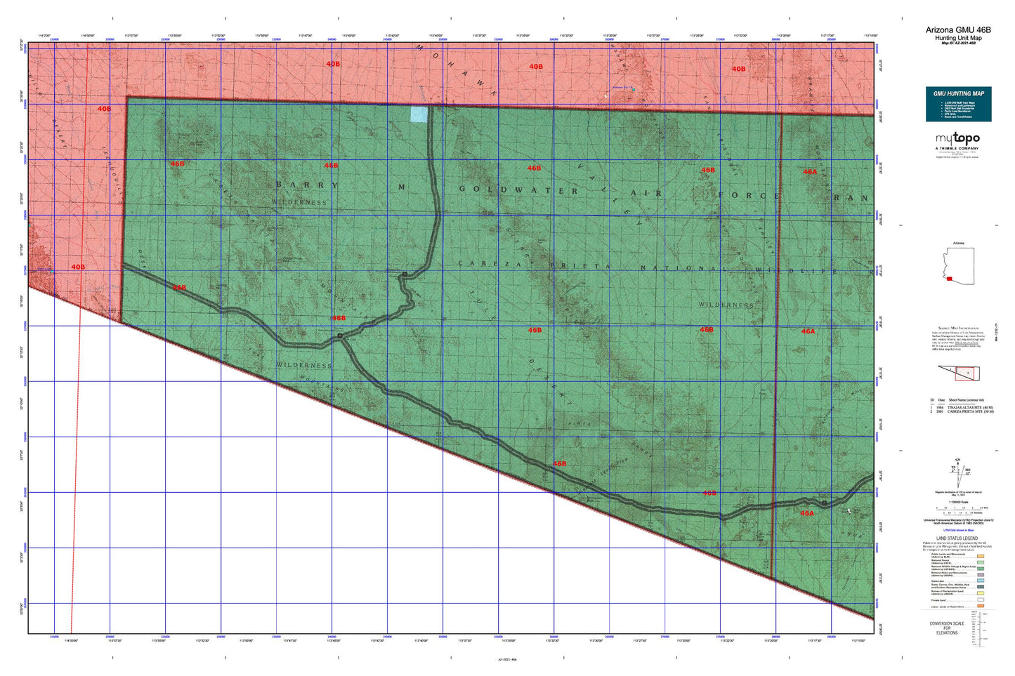 Arizona GMU 46B Map Image