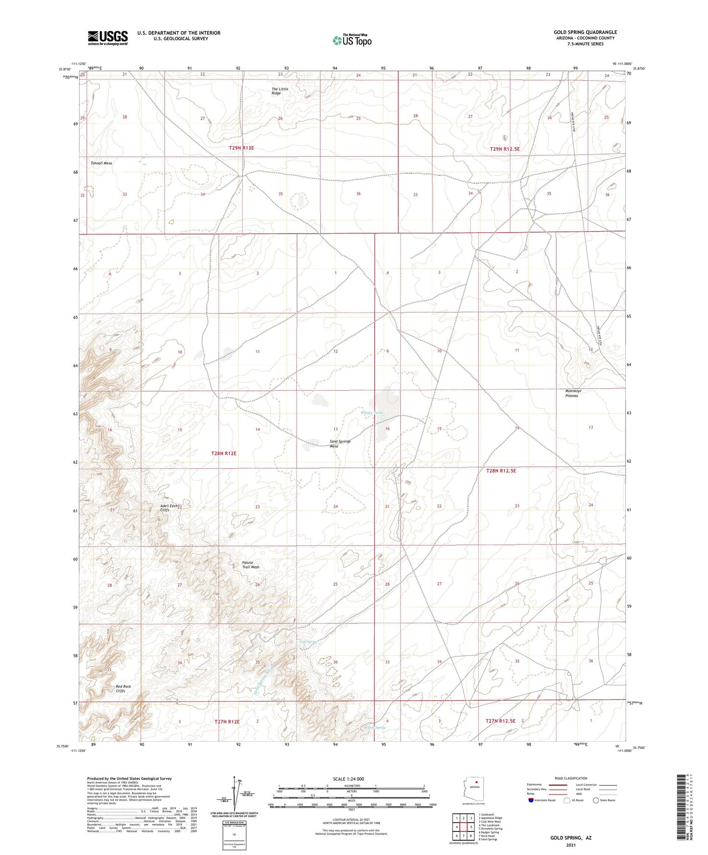 Gold Spring Arizona US Topo Map Image