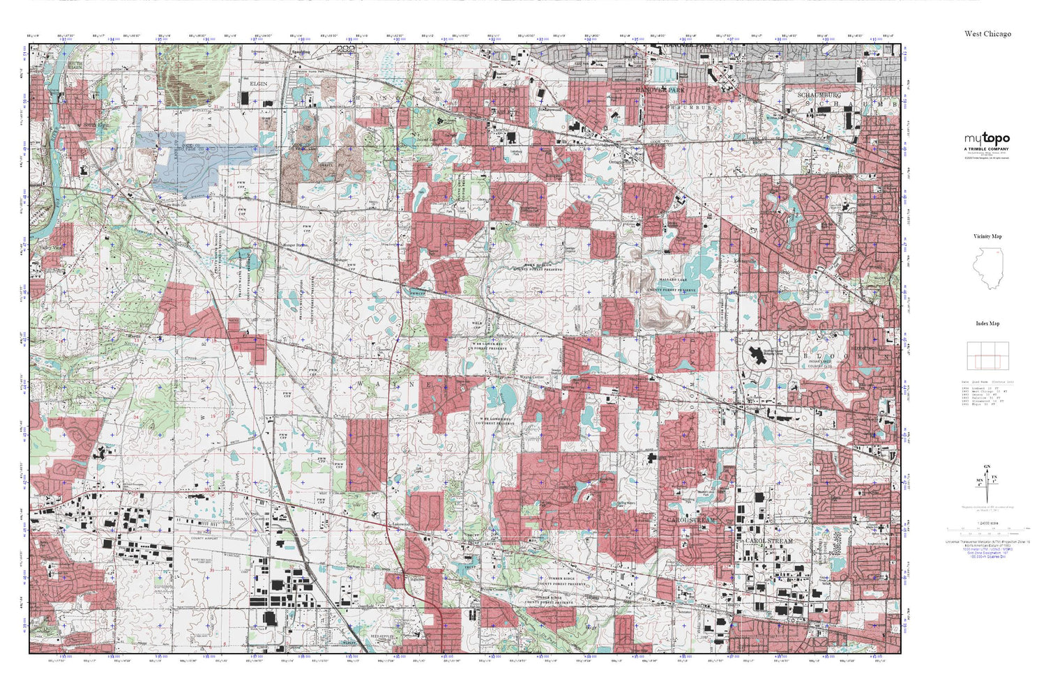All-Nighter 2012 MyTopo Explorer Series Map Image