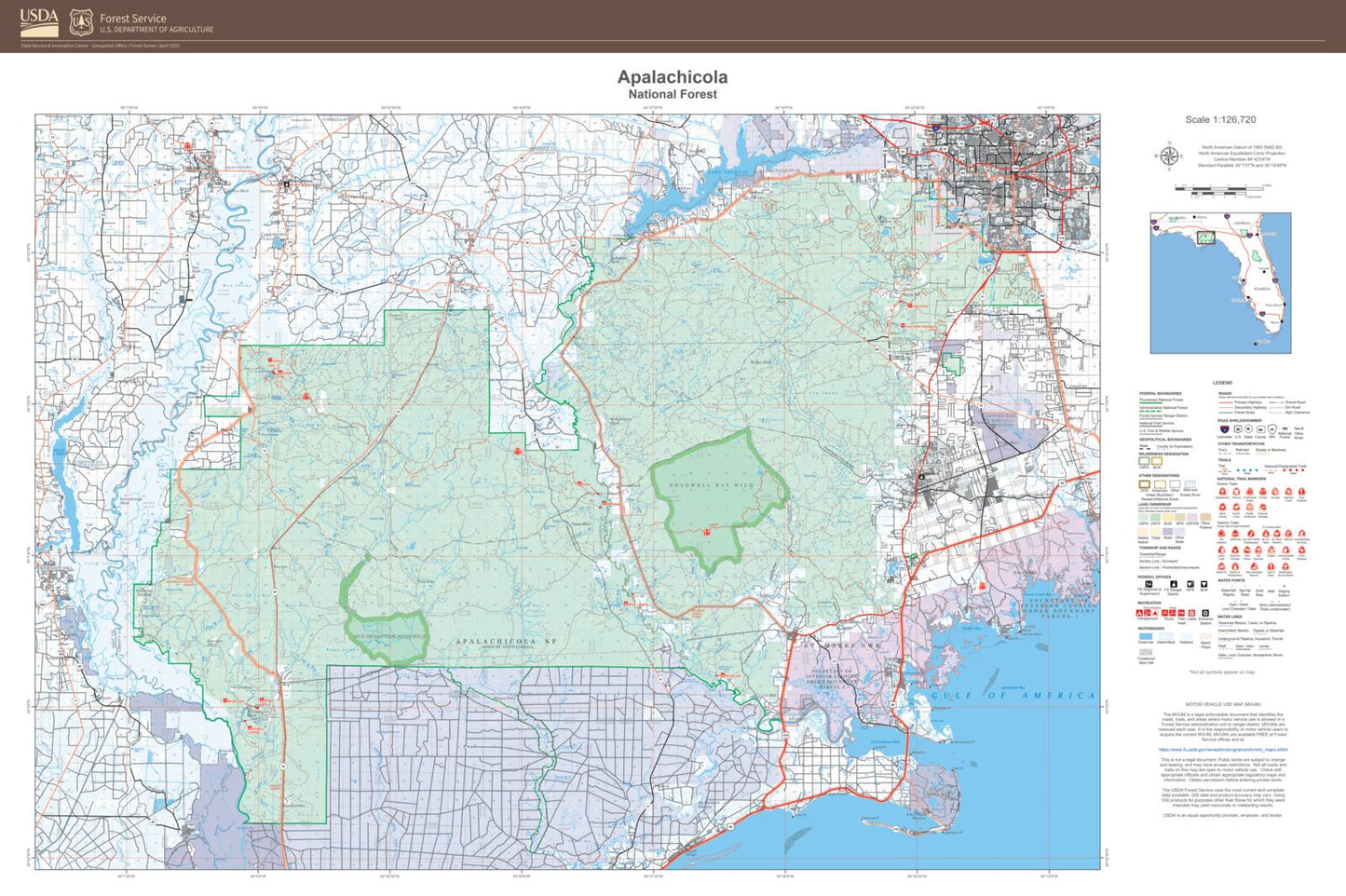 Apalachicola National Forest Map