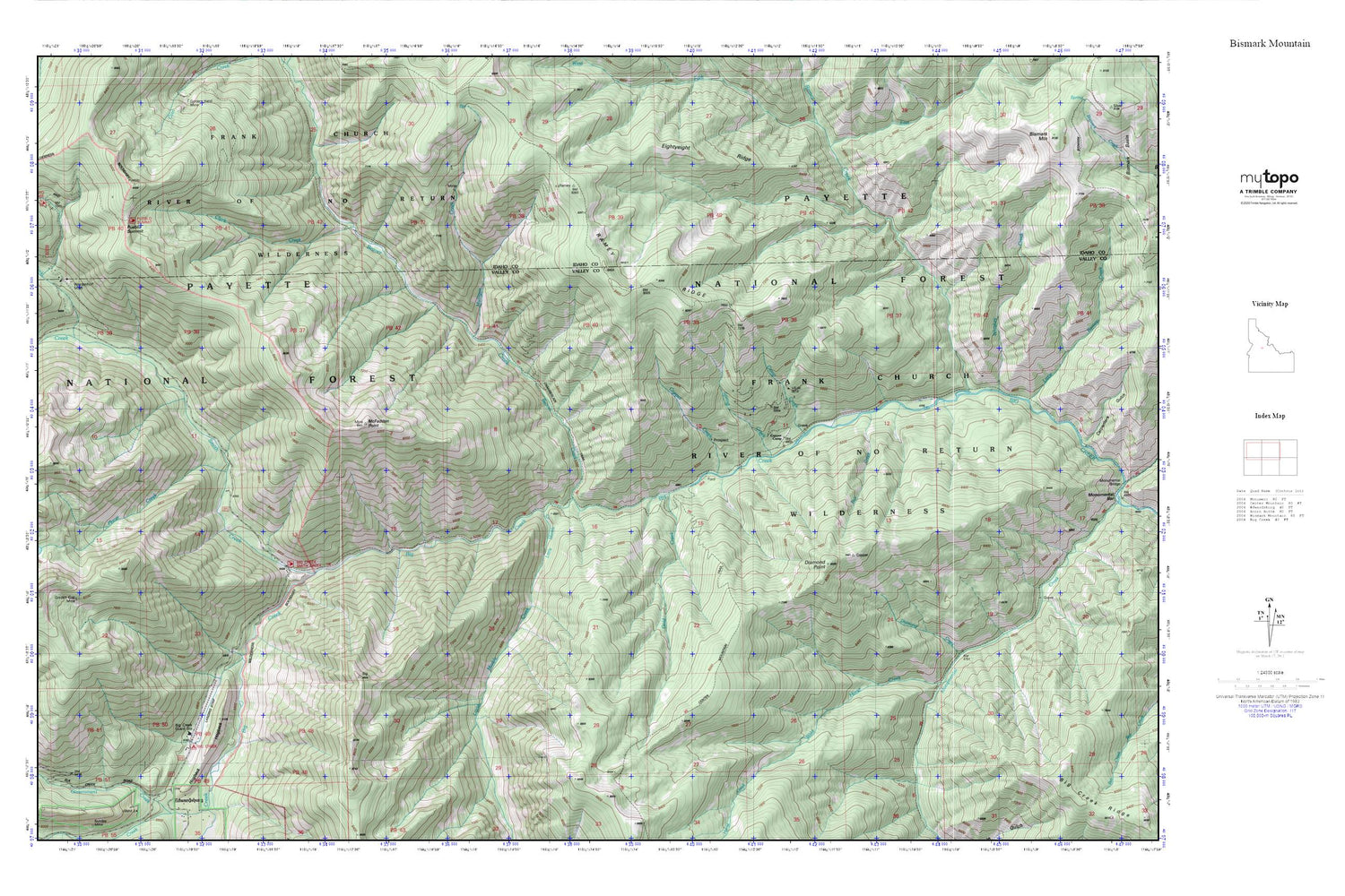 Big Creek MyTopo Explorer Series Map Image