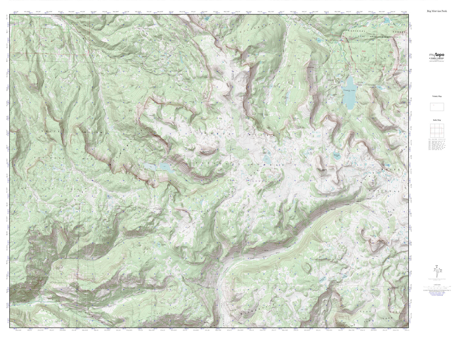 Big Marvine Peak MyTopo Explorer Series Map Image