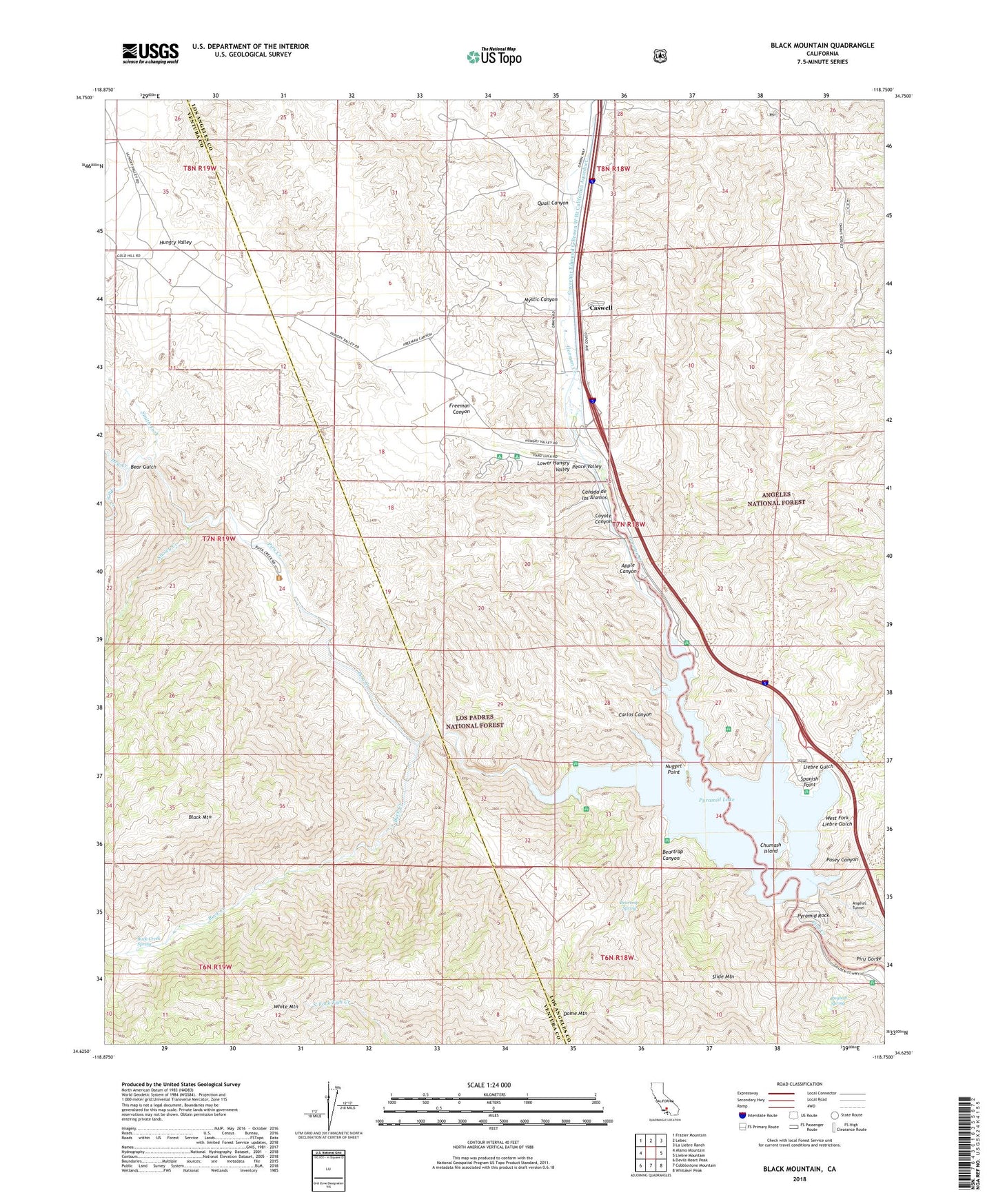 Black Mountain California US Topo Map Image