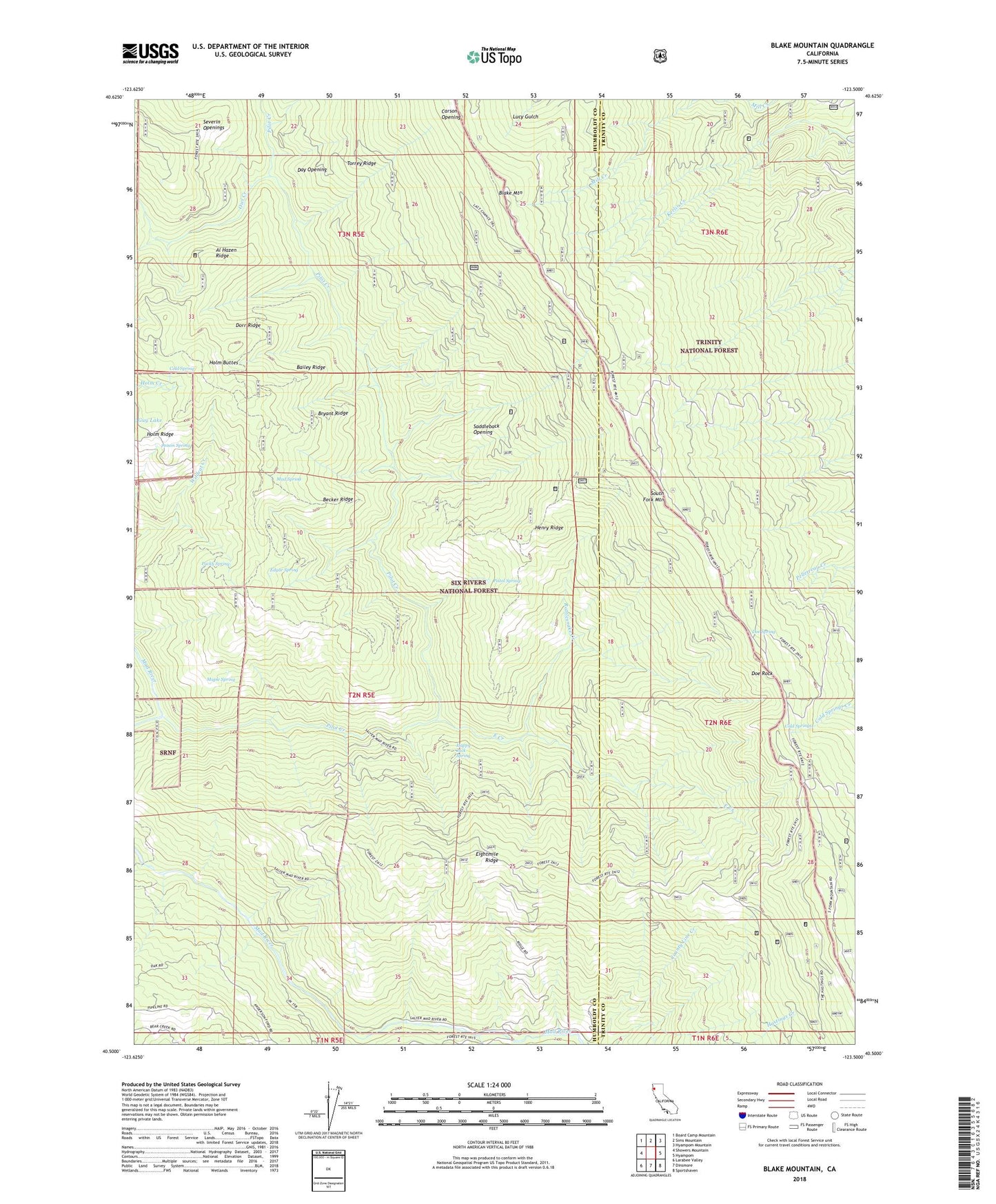 Blake Mountain California US Topo Map Image