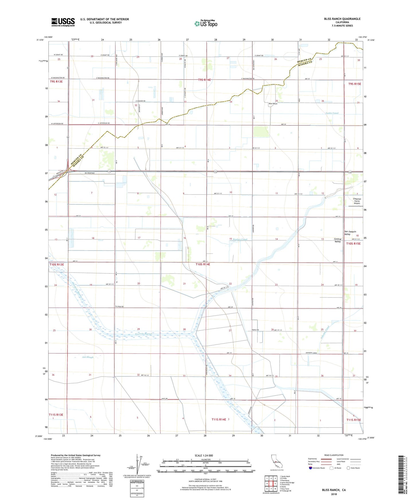 Bliss Ranch California US Topo Map Image