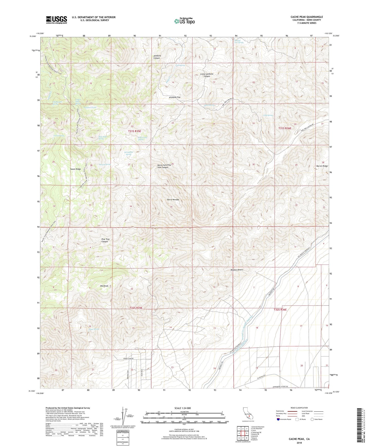Cache Peak California US Topo Map Image