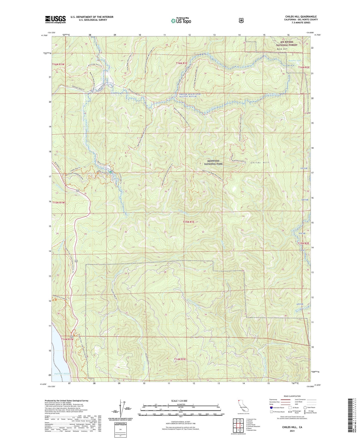Childs Hill California US Topo Map Image