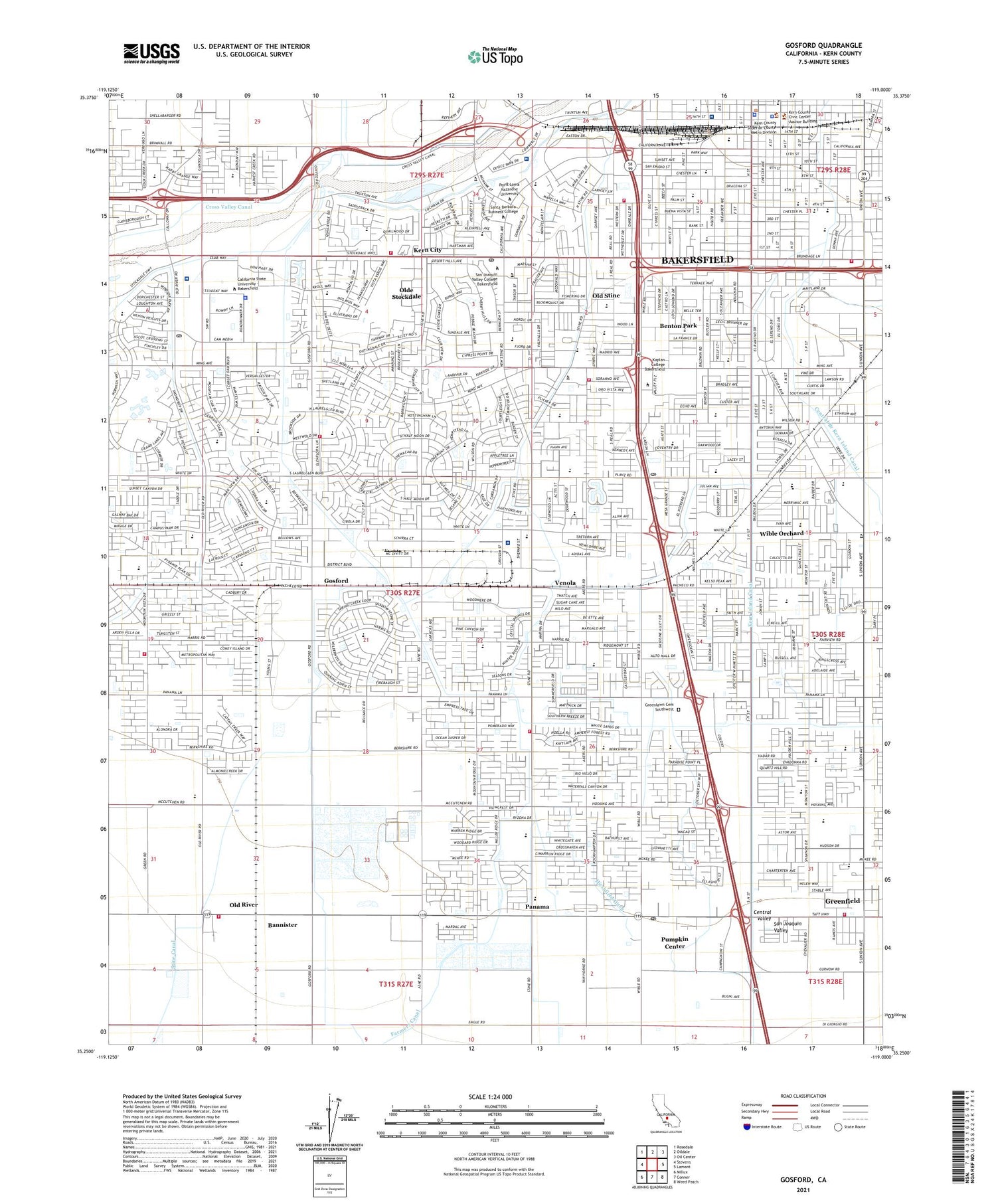 Gosford California US Topo Map Image