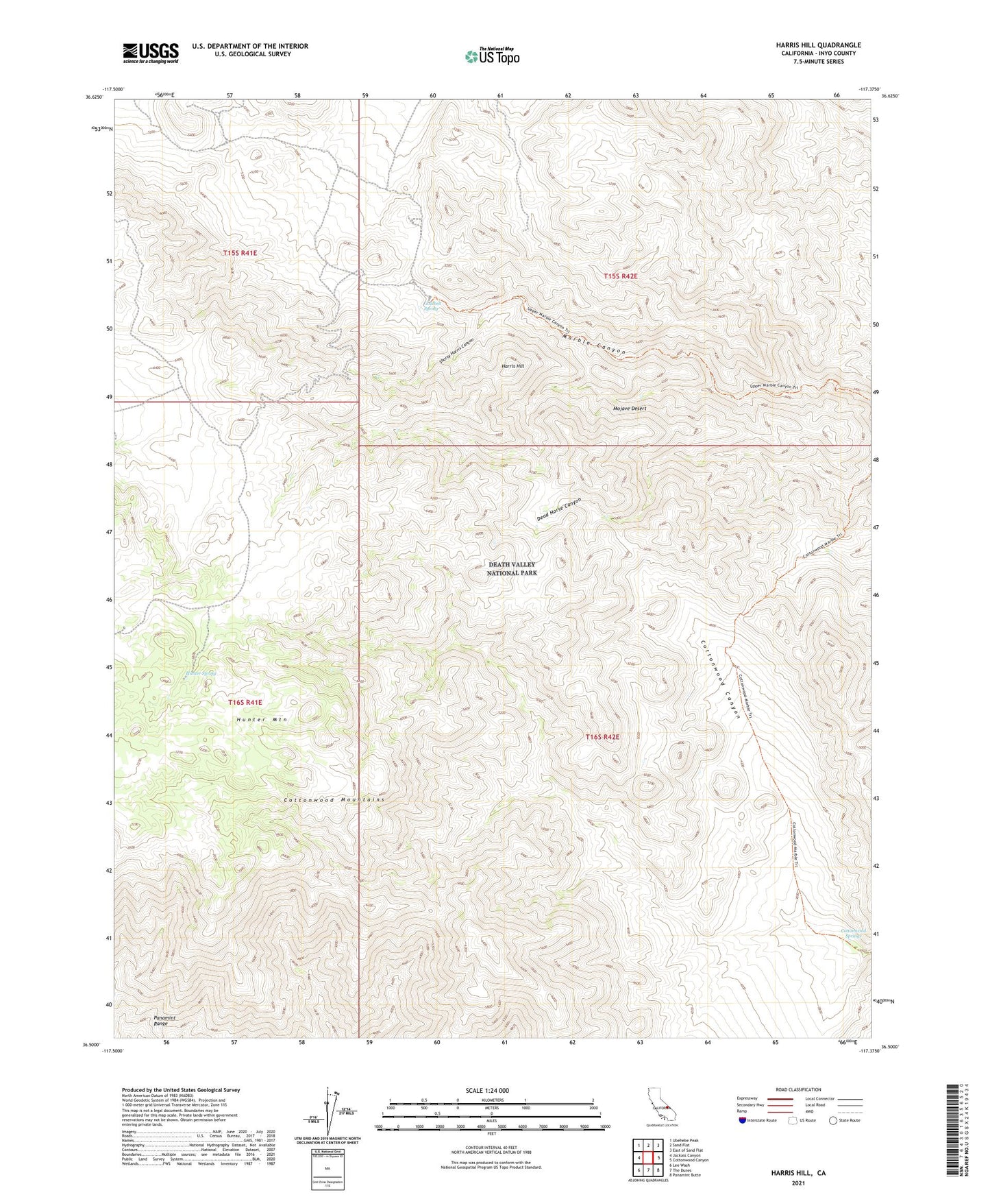Harris Hill California US Topo Map Image
