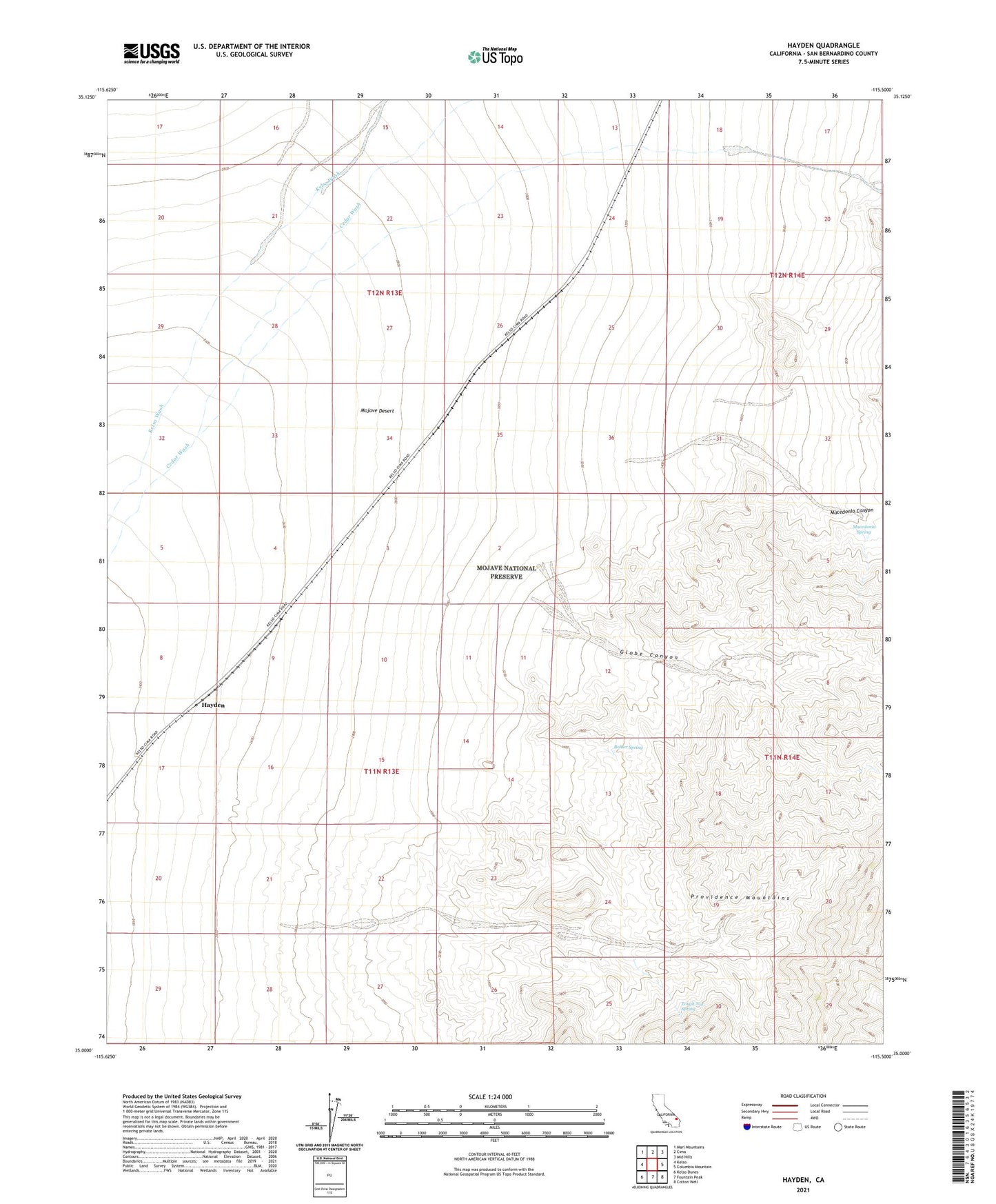 Hayden California US Topo Map Image