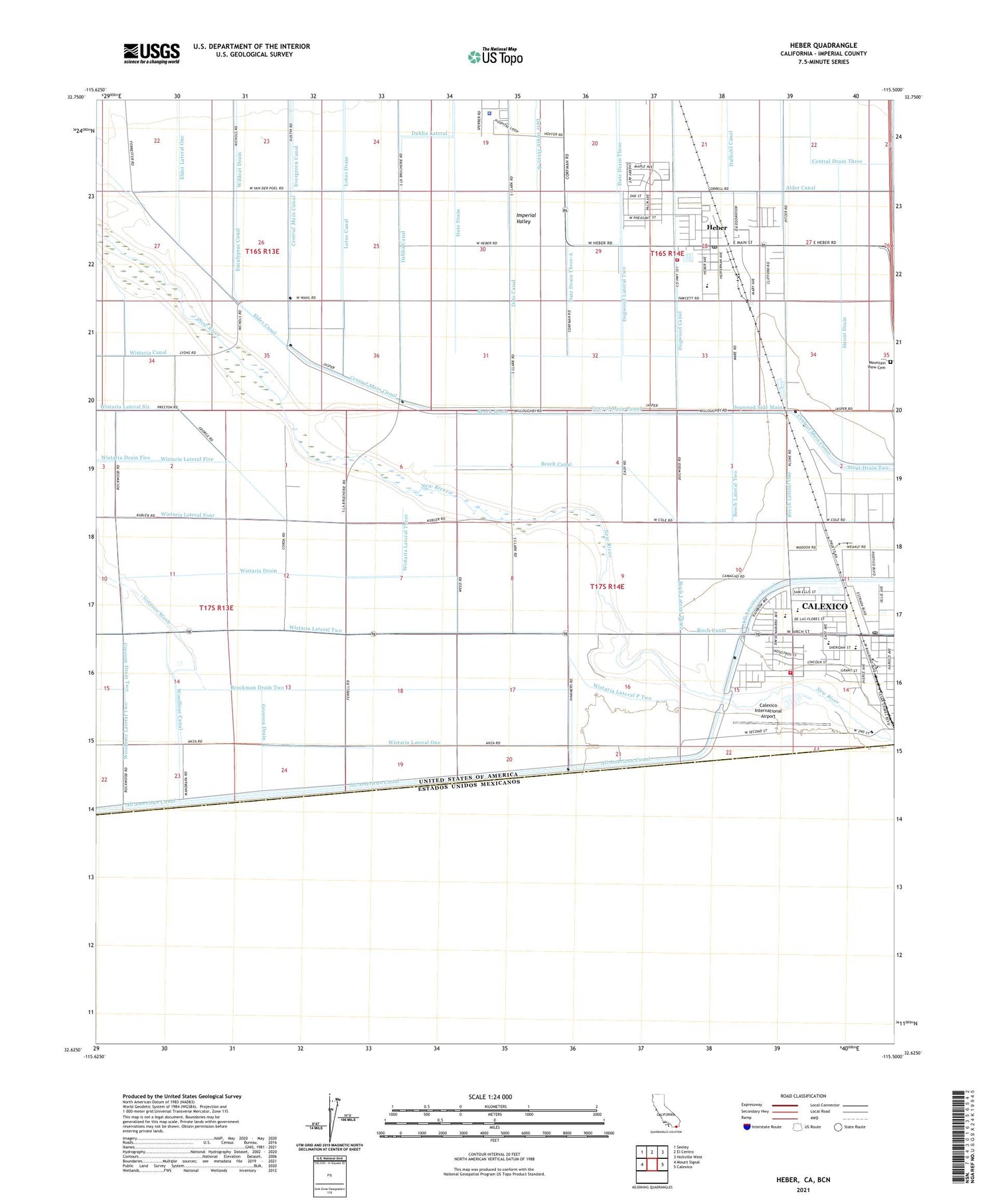 Heber California US Topo Map Image