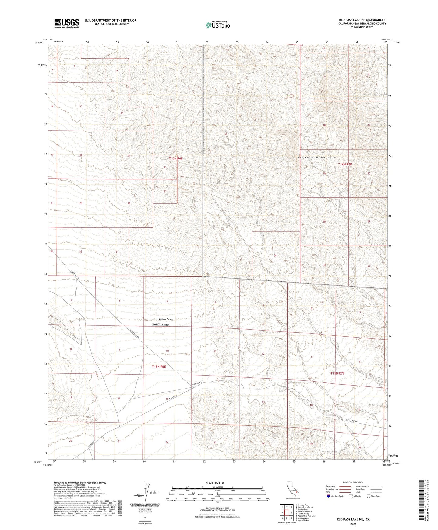 Red Pass Lake NE California US Topo Map Image